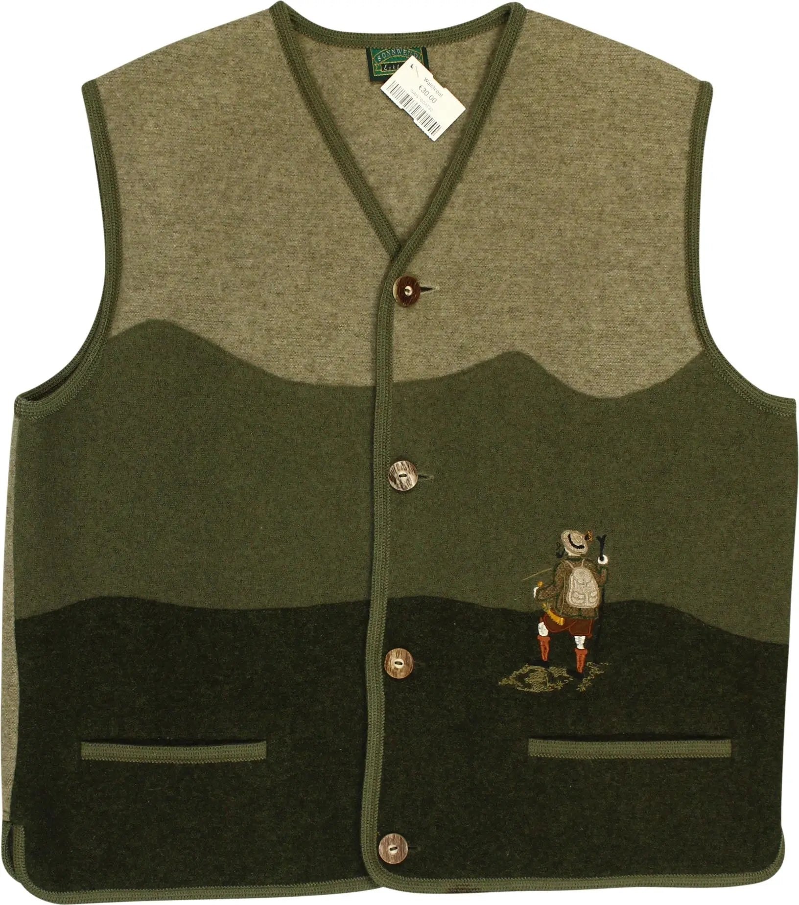 Sonnwend - Wool Waistcoat- ThriftTale.com - Vintage and second handclothing