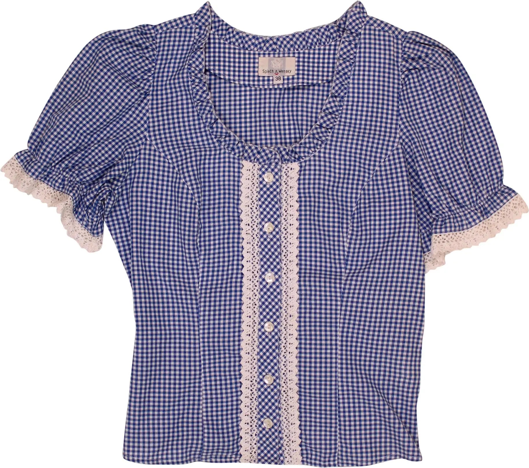 Spieth & Wensky - Gingham Top- ThriftTale.com - Vintage and second handclothing