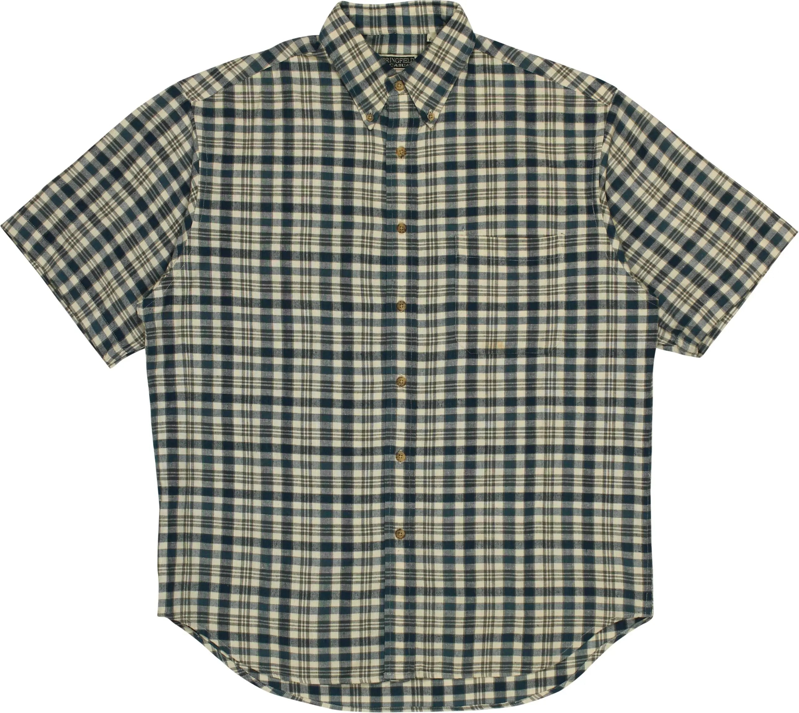 Springfield - Checked Short Sleeve Shirt- ThriftTale.com - Vintage and second handclothing