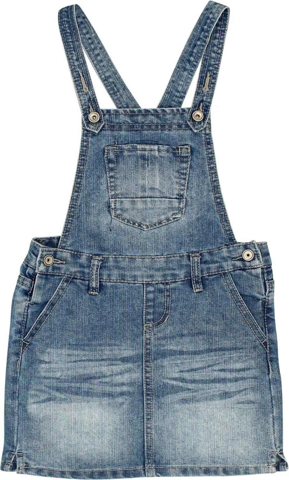 Squeeze - Denim Overall Dress- ThriftTale.com - Vintage and second handclothing