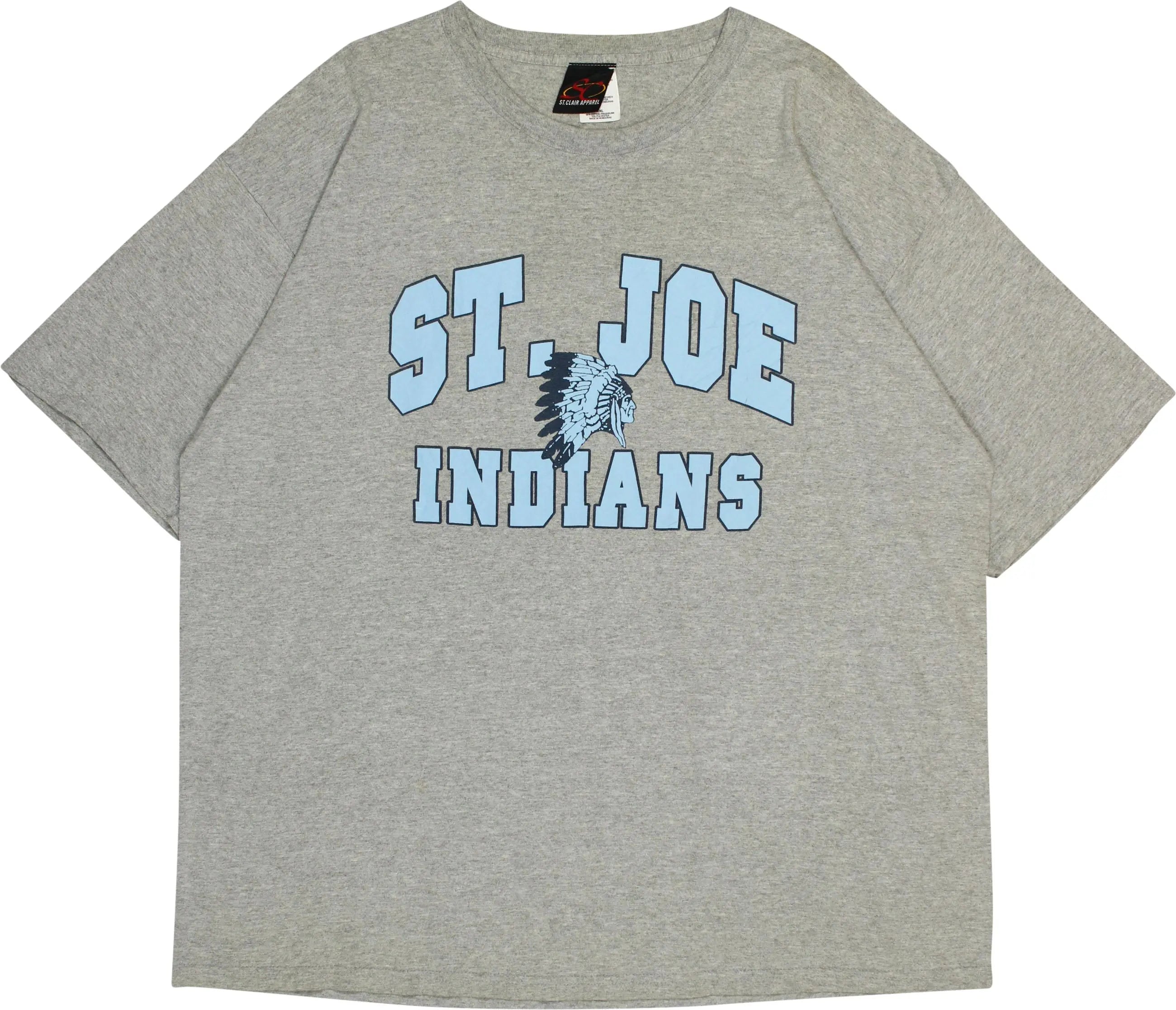 St. Clair Apparel - St. Joe Indians T-Shirt- ThriftTale.com - Vintage and second handclothing