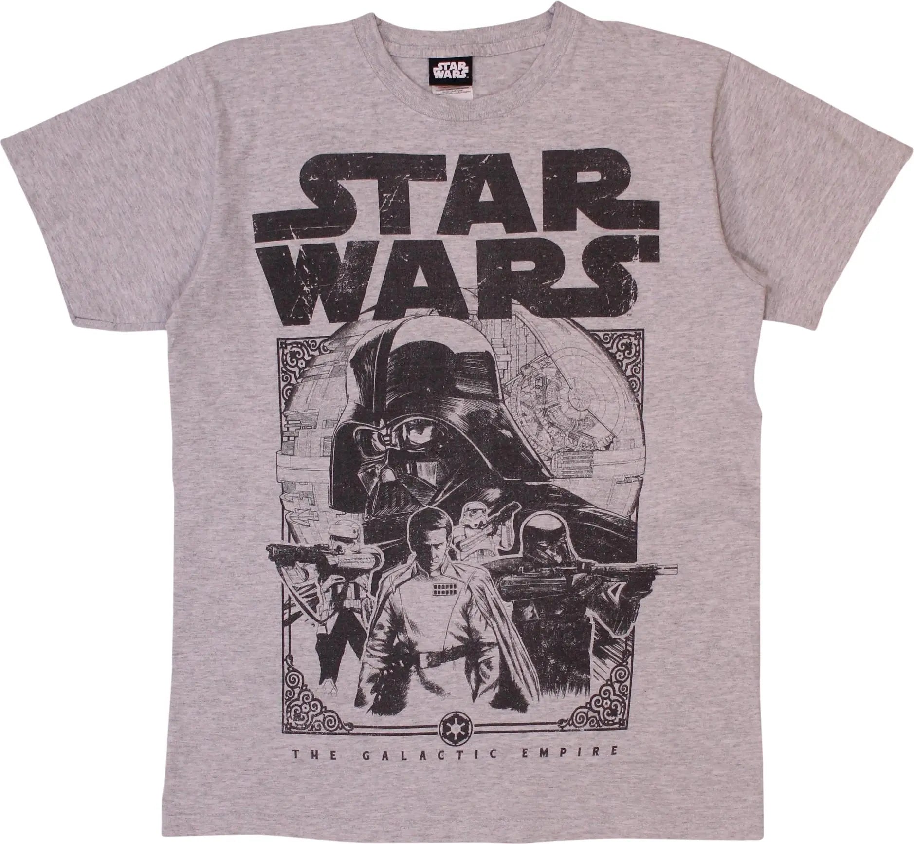 Star Wars - Grey T-shirt- ThriftTale.com - Vintage and second handclothing