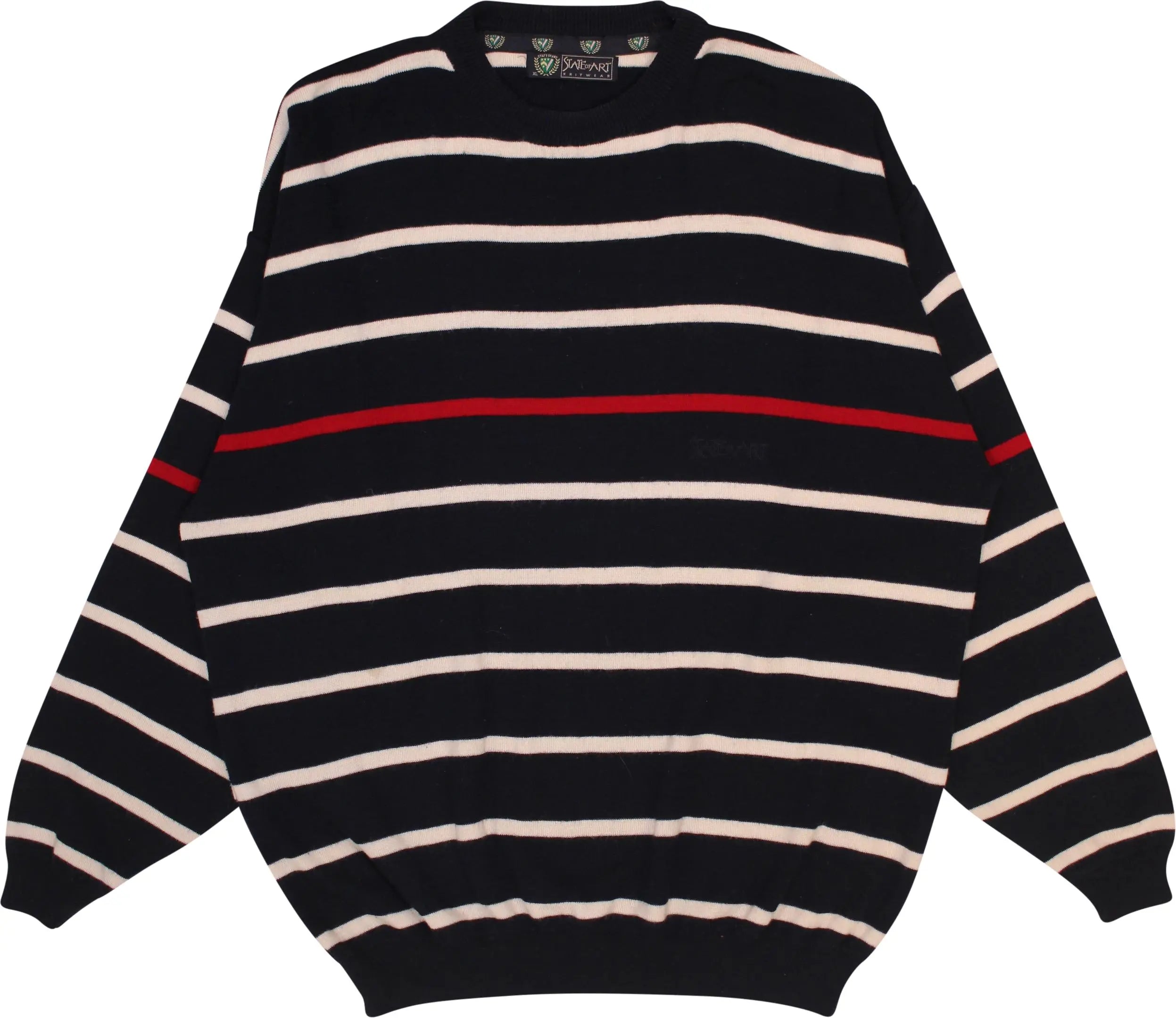 State of Art - Striped Jumper- ThriftTale.com - Vintage and second handclothing