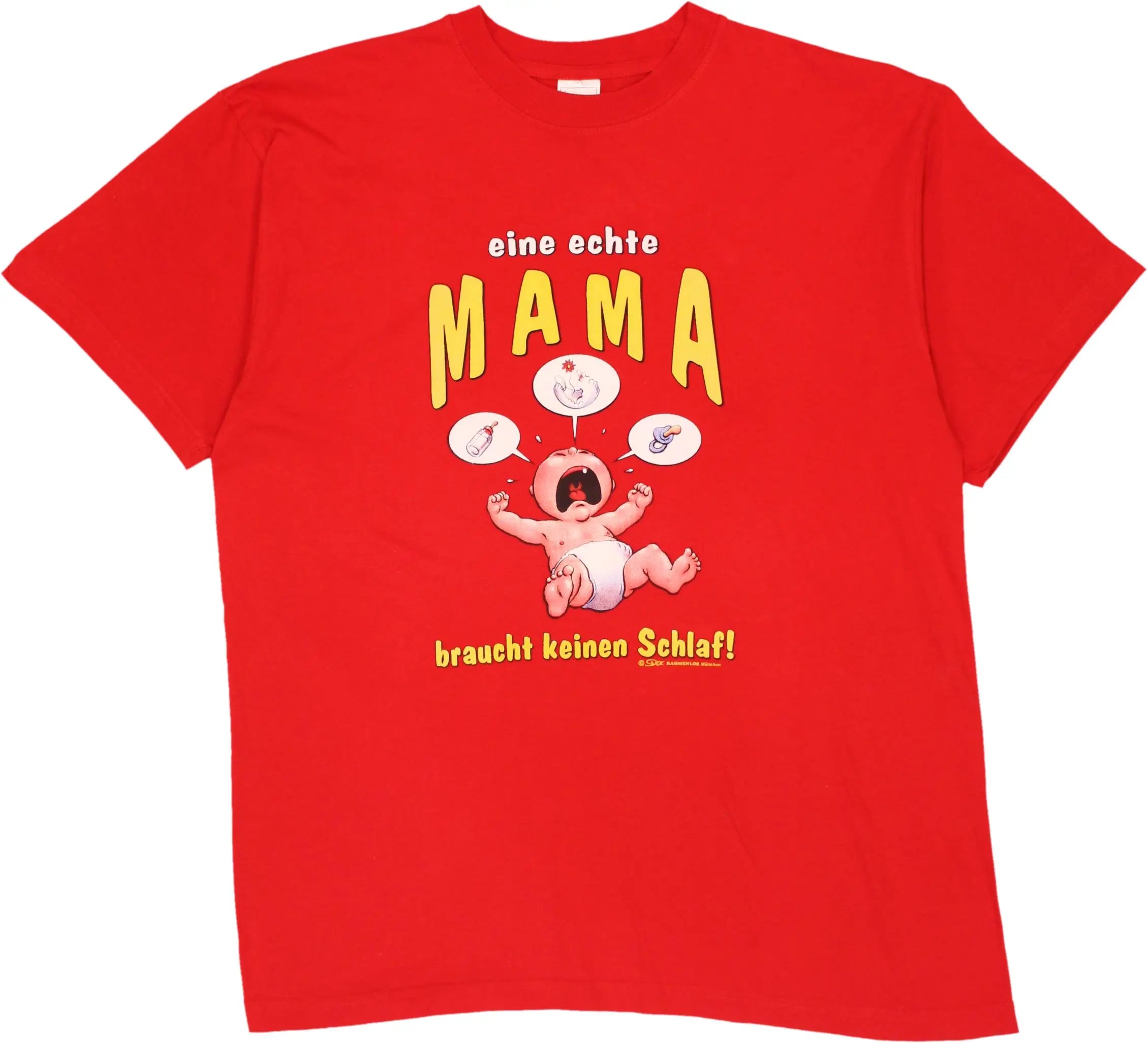 Stedman Classic - Eine Echte Mama Braucht Keinen Schlaf T-shirt- ThriftTale.com - Vintage and second handclothing