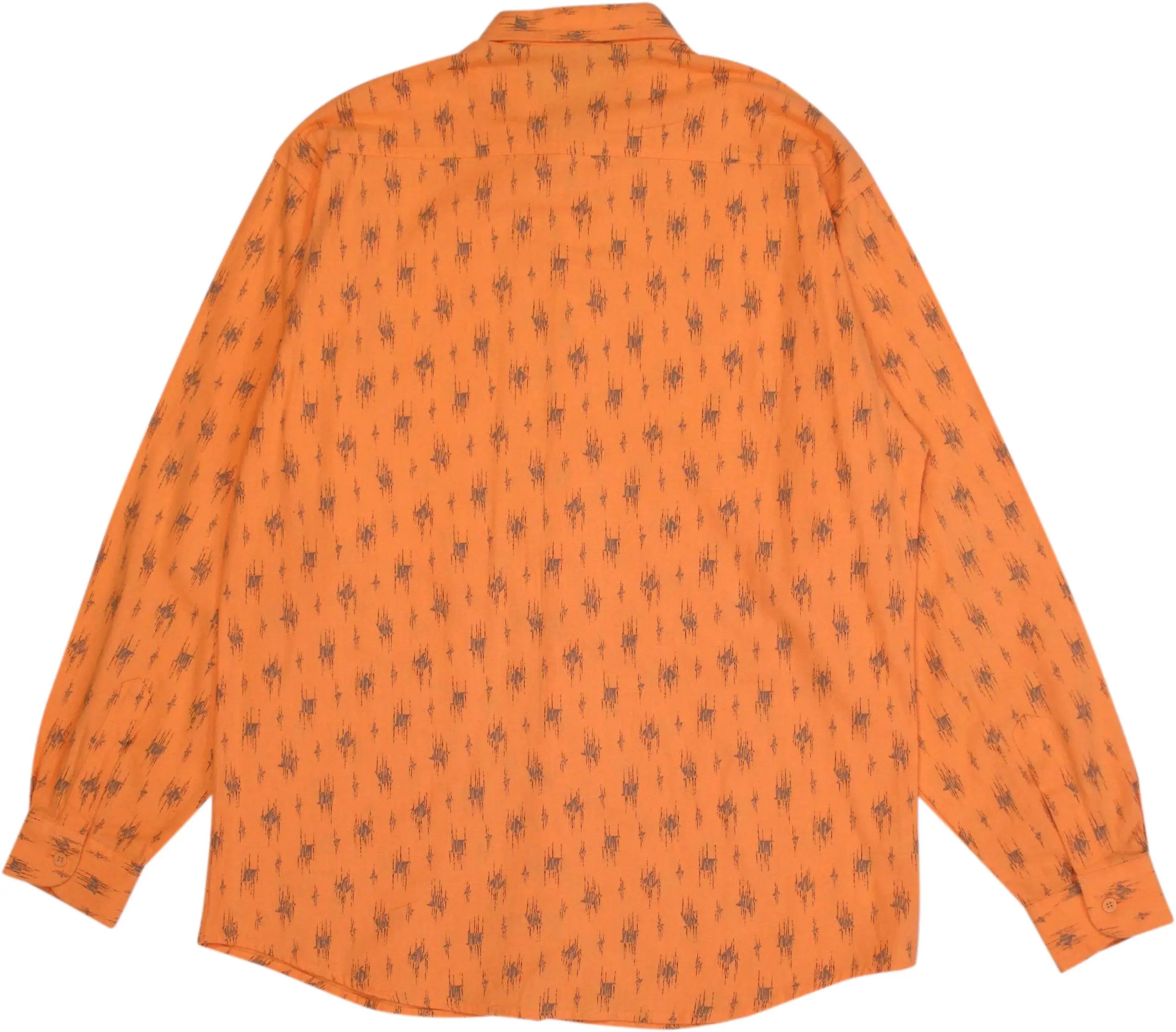 Stefanel - 70s Orange Shirt by Stefanel- ThriftTale.com - Vintage and second handclothing