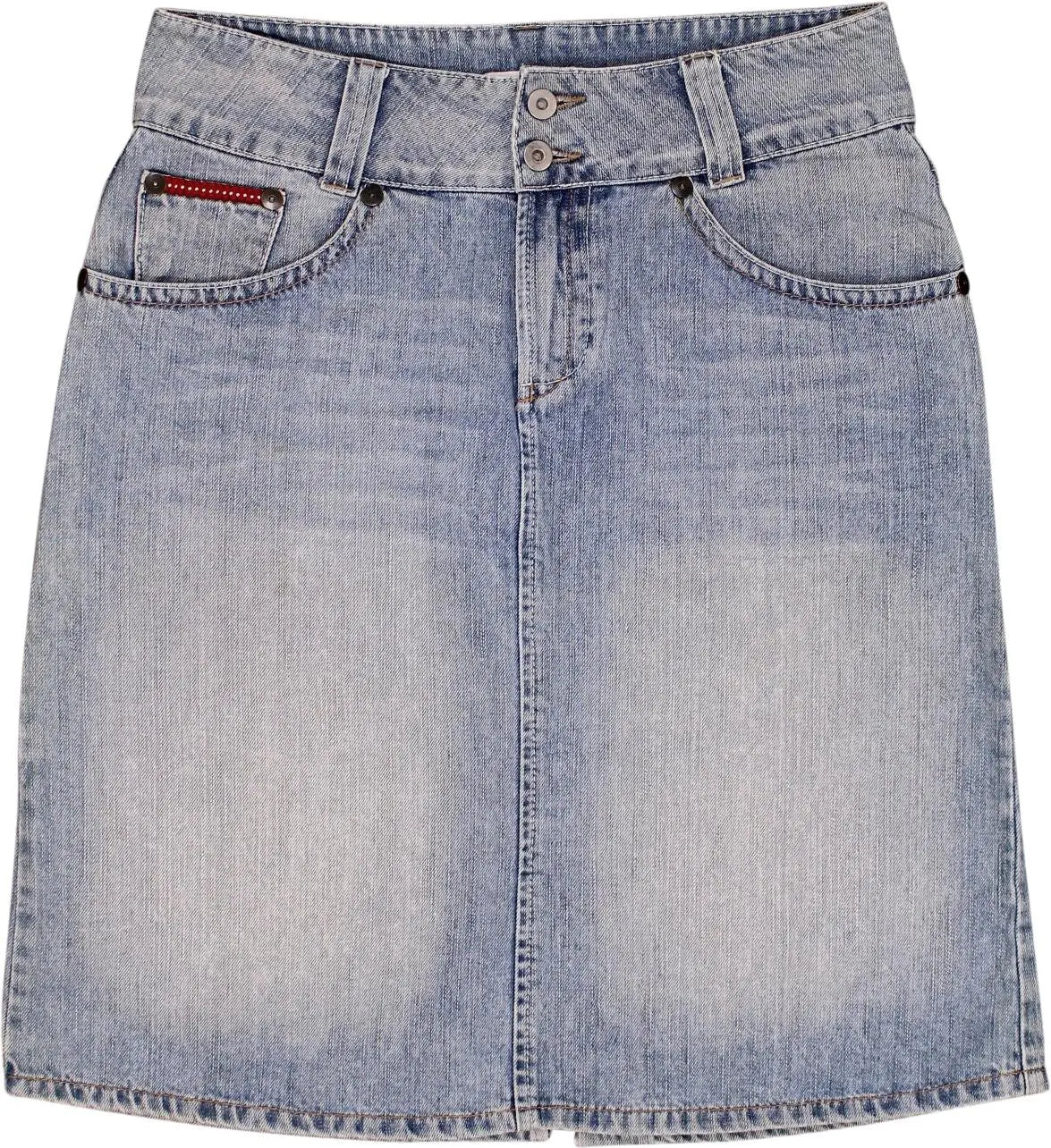 Steps - Denim Skirt- ThriftTale.com - Vintage and second handclothing
