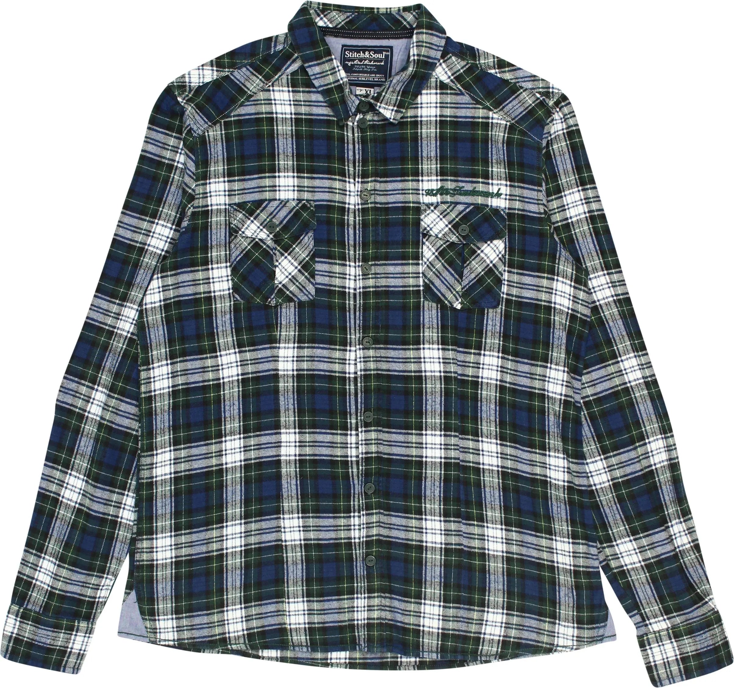 Stitch & Soul - Checkered Flannel Shirt- ThriftTale.com - Vintage and second handclothing