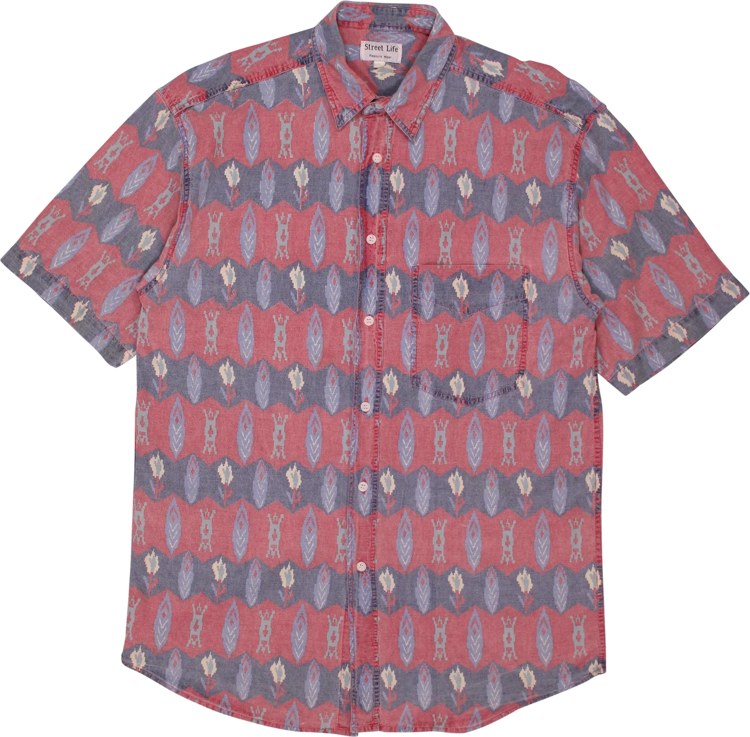 Street Life - Graphic Short Sleeve Shirt- ThriftTale.com - Vintage and second handclothing