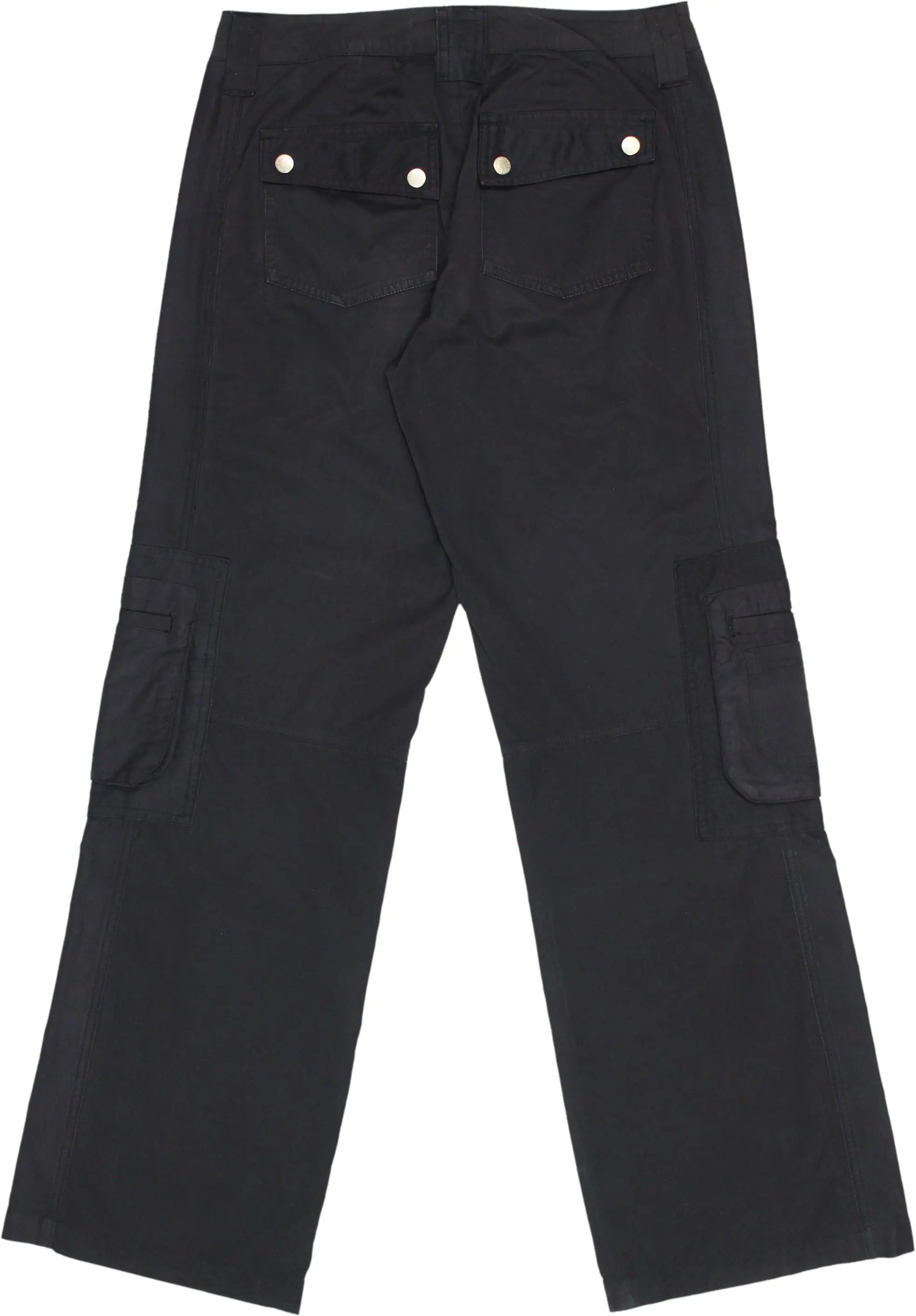 Street One - 00s Black Cargo Pants- ThriftTale.com - Vintage and second handclothing
