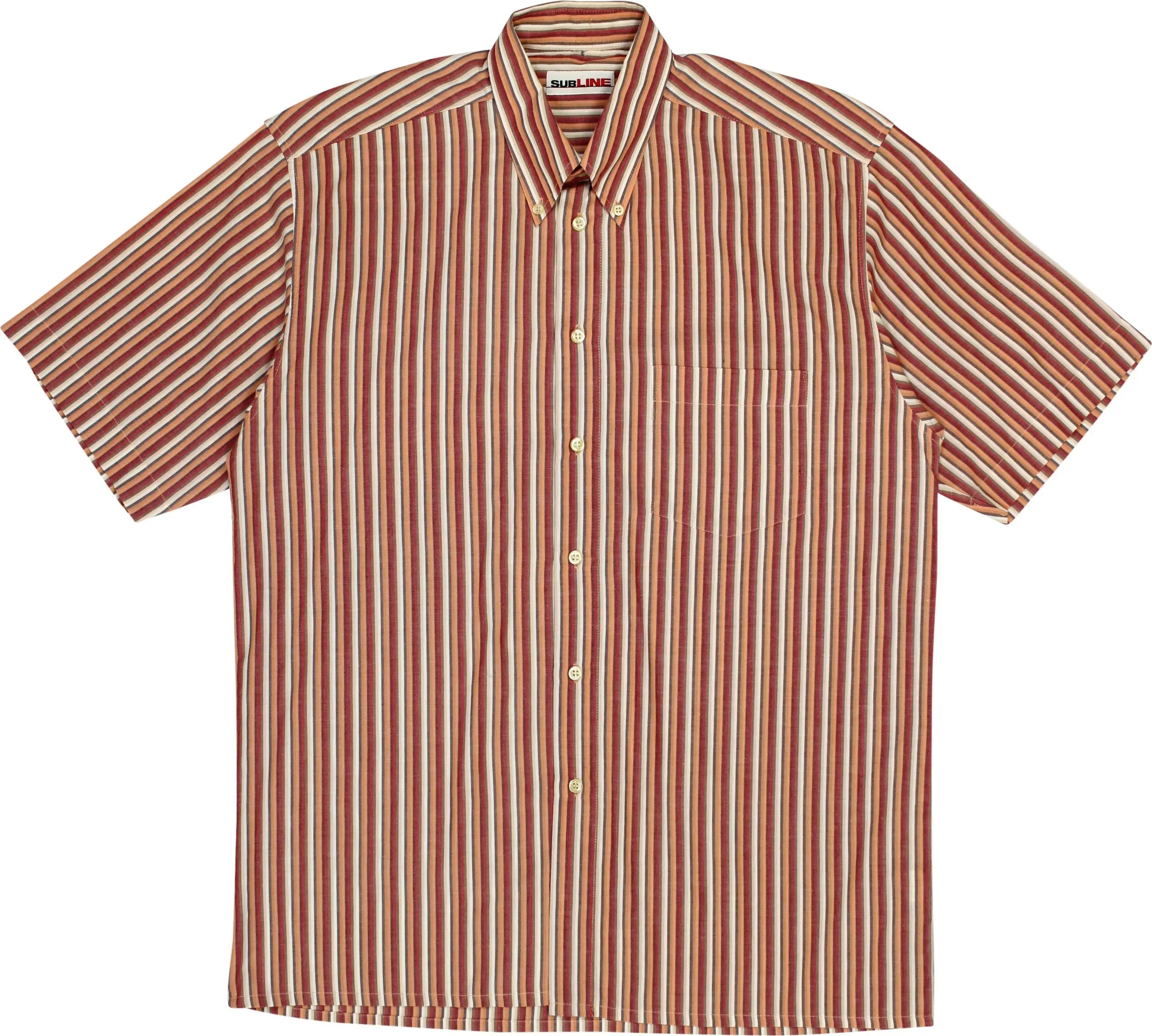 Subline - 90s Striped Short Sleeve Shirt- ThriftTale.com - Vintage and second handclothing