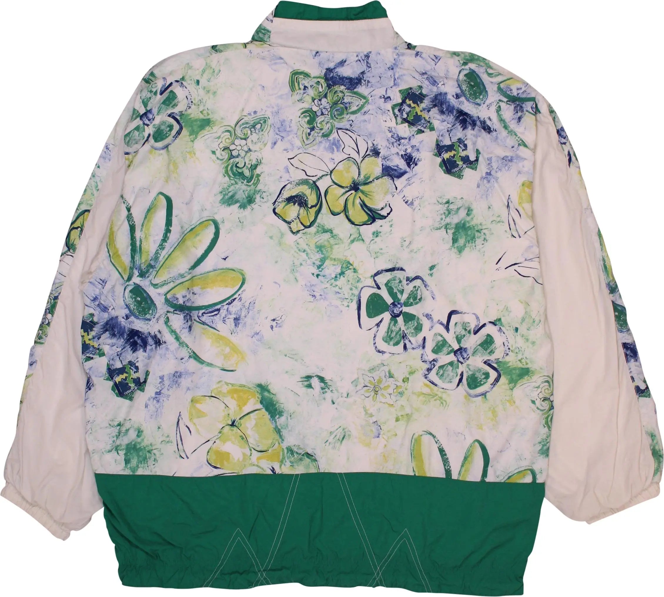 Sun Set Sportswear - Floral Print Windbreaker- ThriftTale.com - Vintage and second handclothing
