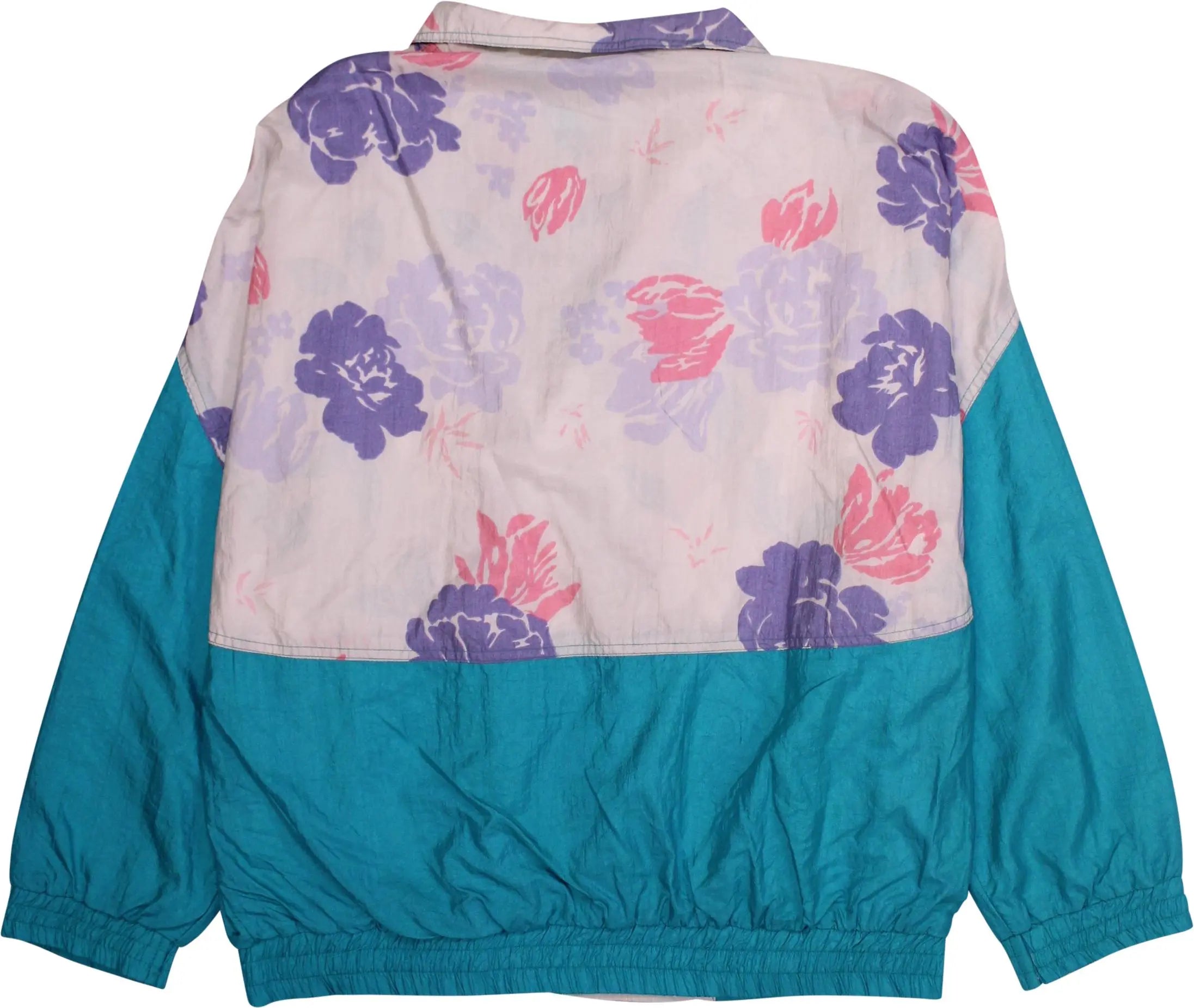Sunshine California - Colourful Floral Windbreaker- ThriftTale.com - Vintage and second handclothing