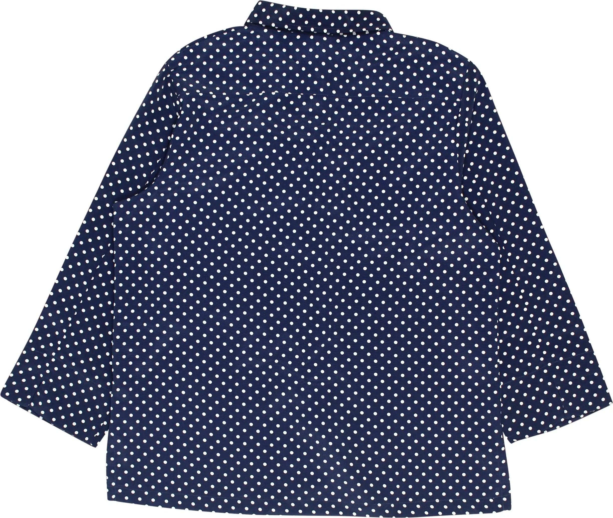 Susan Graver - Polkadot Blouse- ThriftTale.com - Vintage and second handclothing