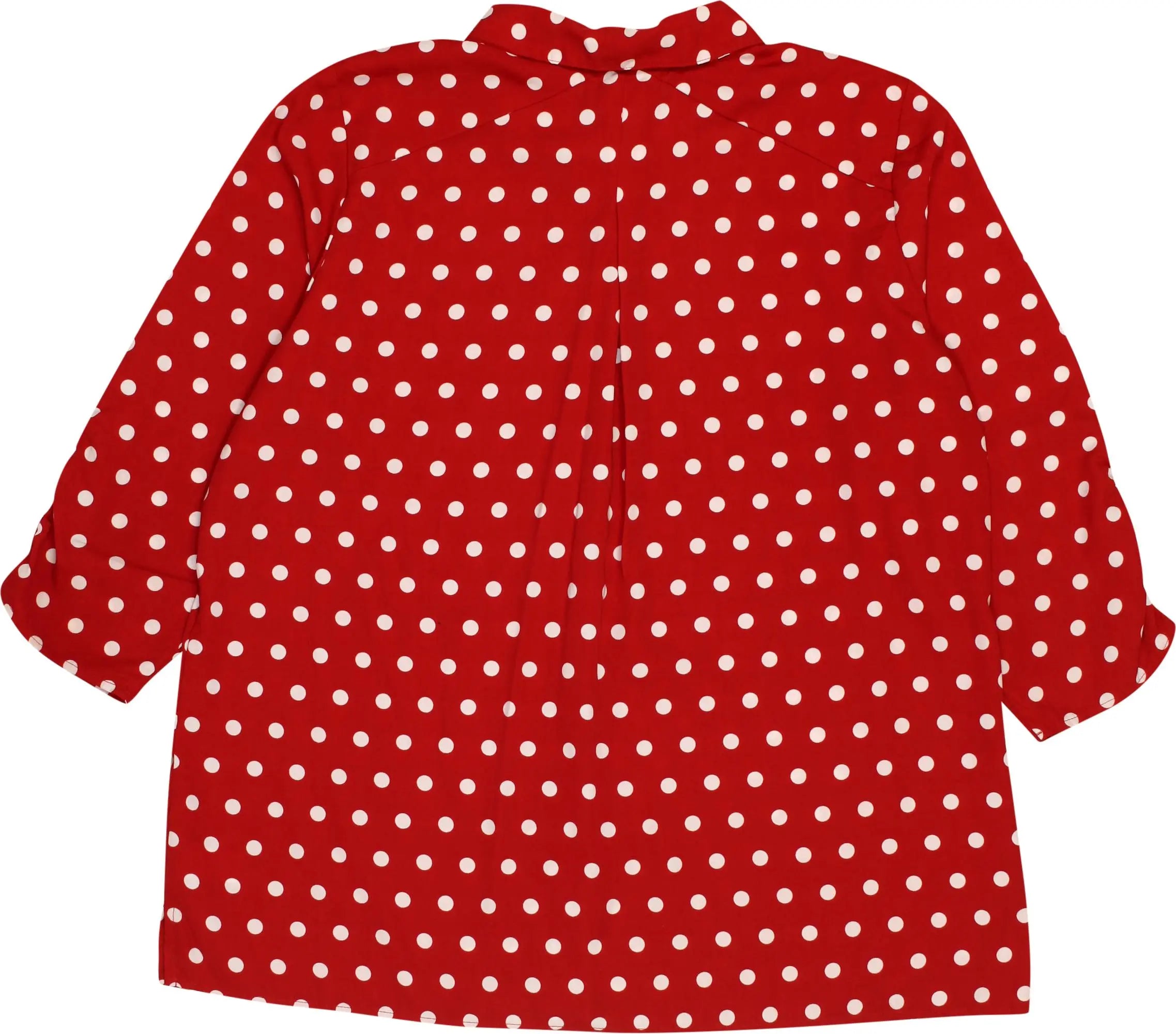 Susan Graver - Polkadot Blouse- ThriftTale.com - Vintage and second handclothing