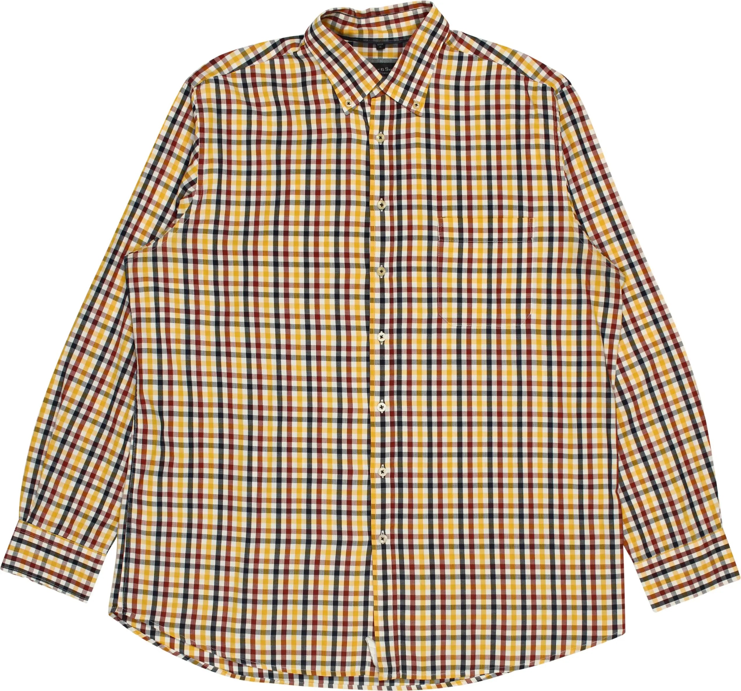 Tailor & Son - Checked Shirt- ThriftTale.com - Vintage and second handclothing