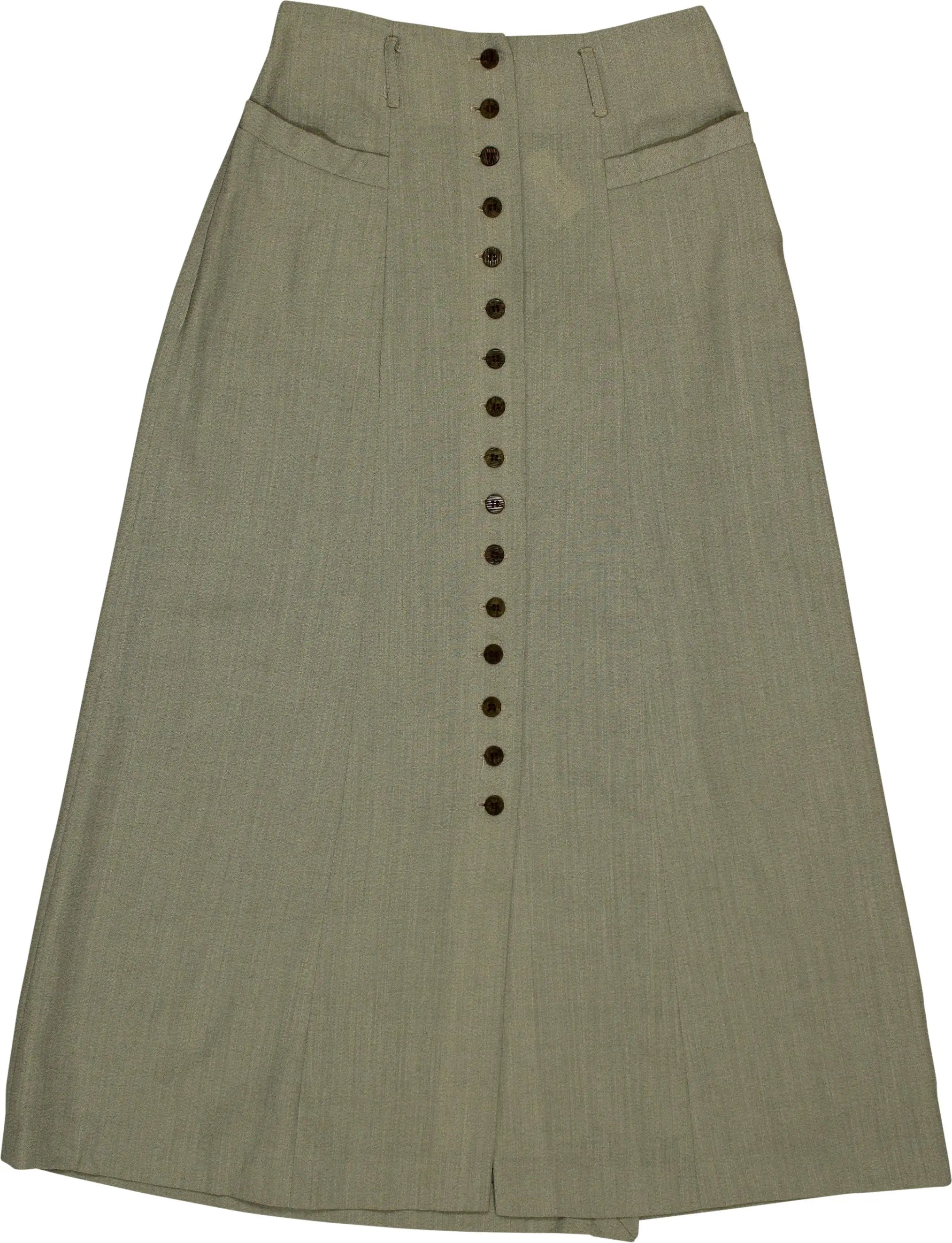 Tara - Beige maxi skirt- ThriftTale.com - Vintage and second handclothing