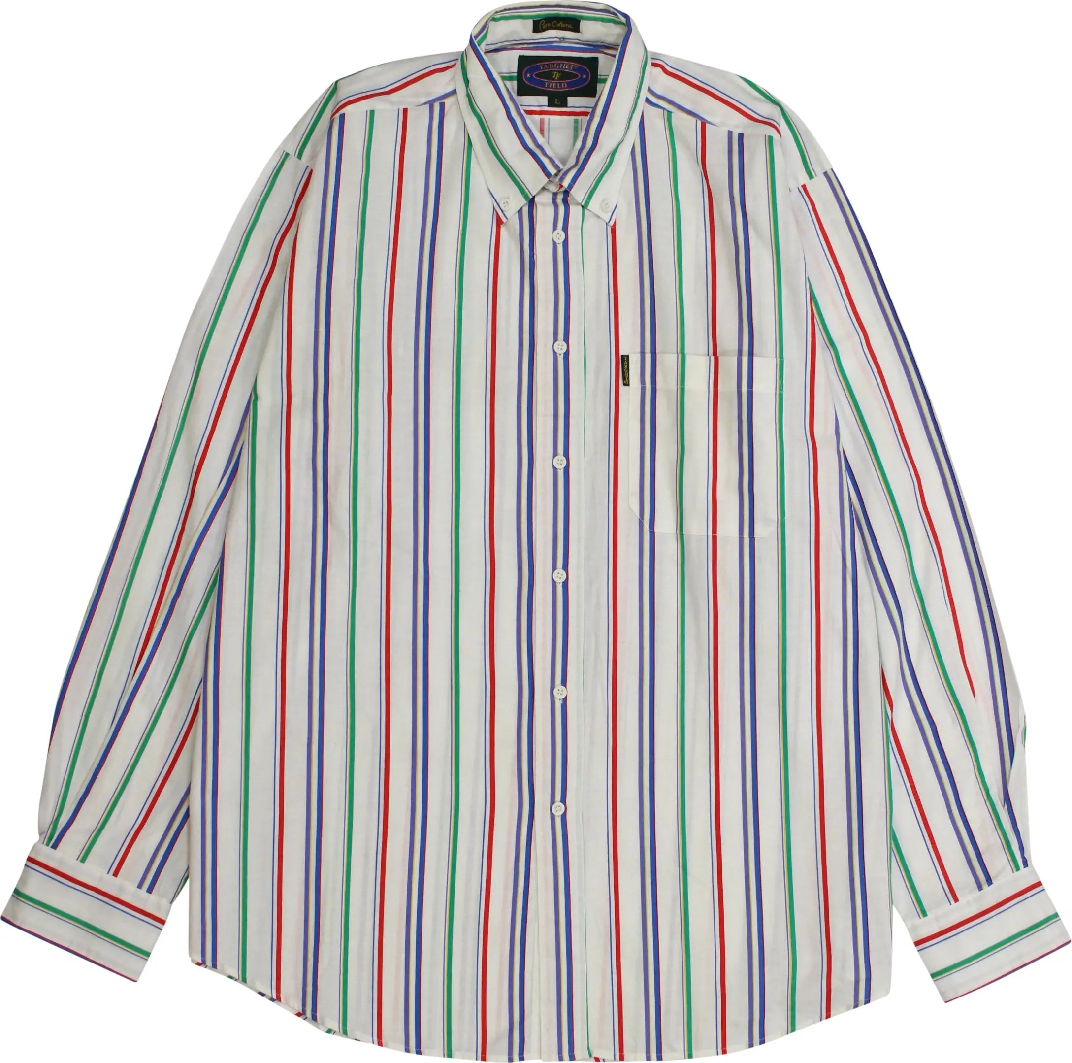Targhet Field - 90s Striped Shirt- ThriftTale.com - Vintage and second handclothing