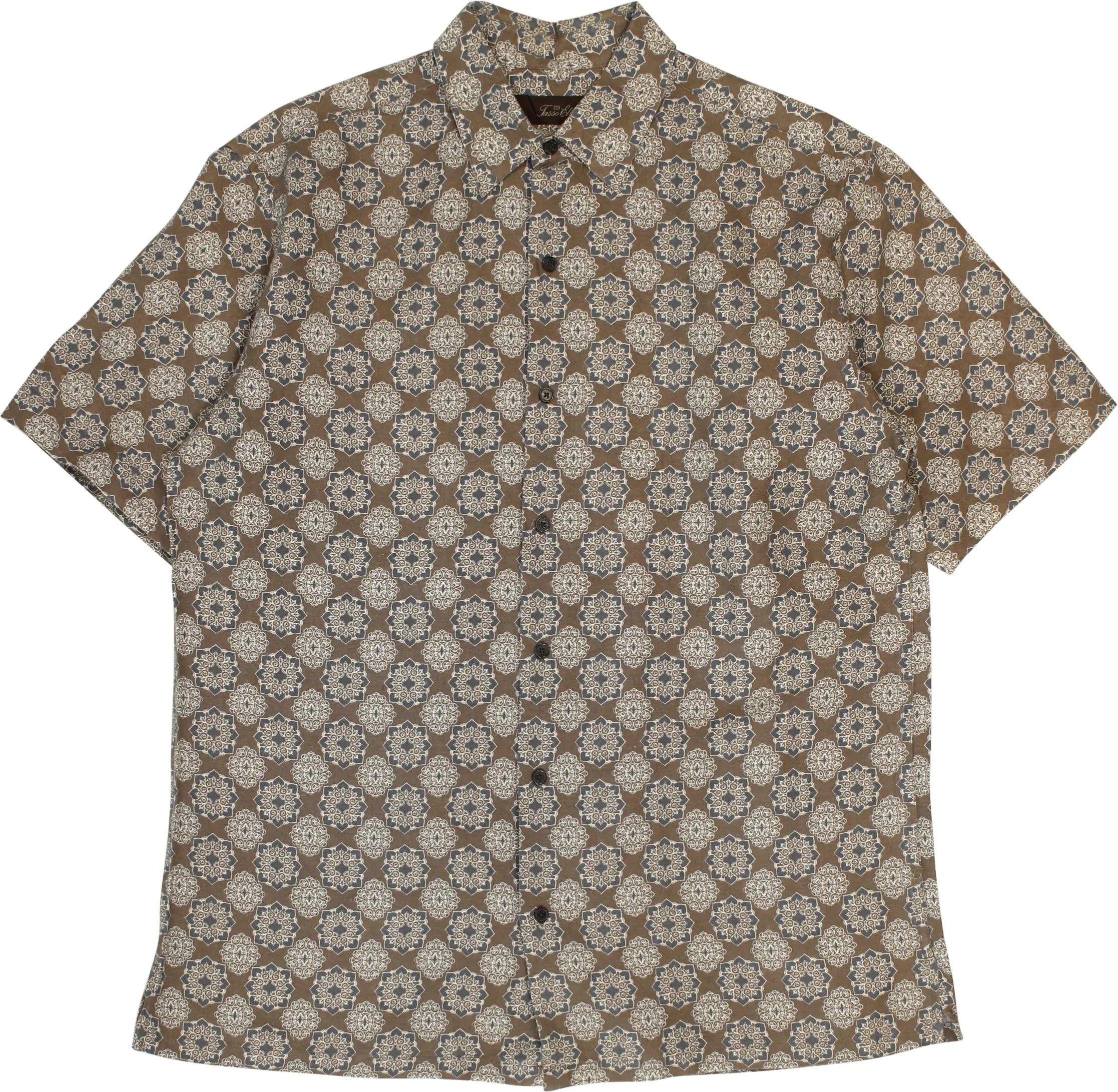 Tasso Elba - 90s Linen Blend Shirt- ThriftTale.com - Vintage and second handclothing