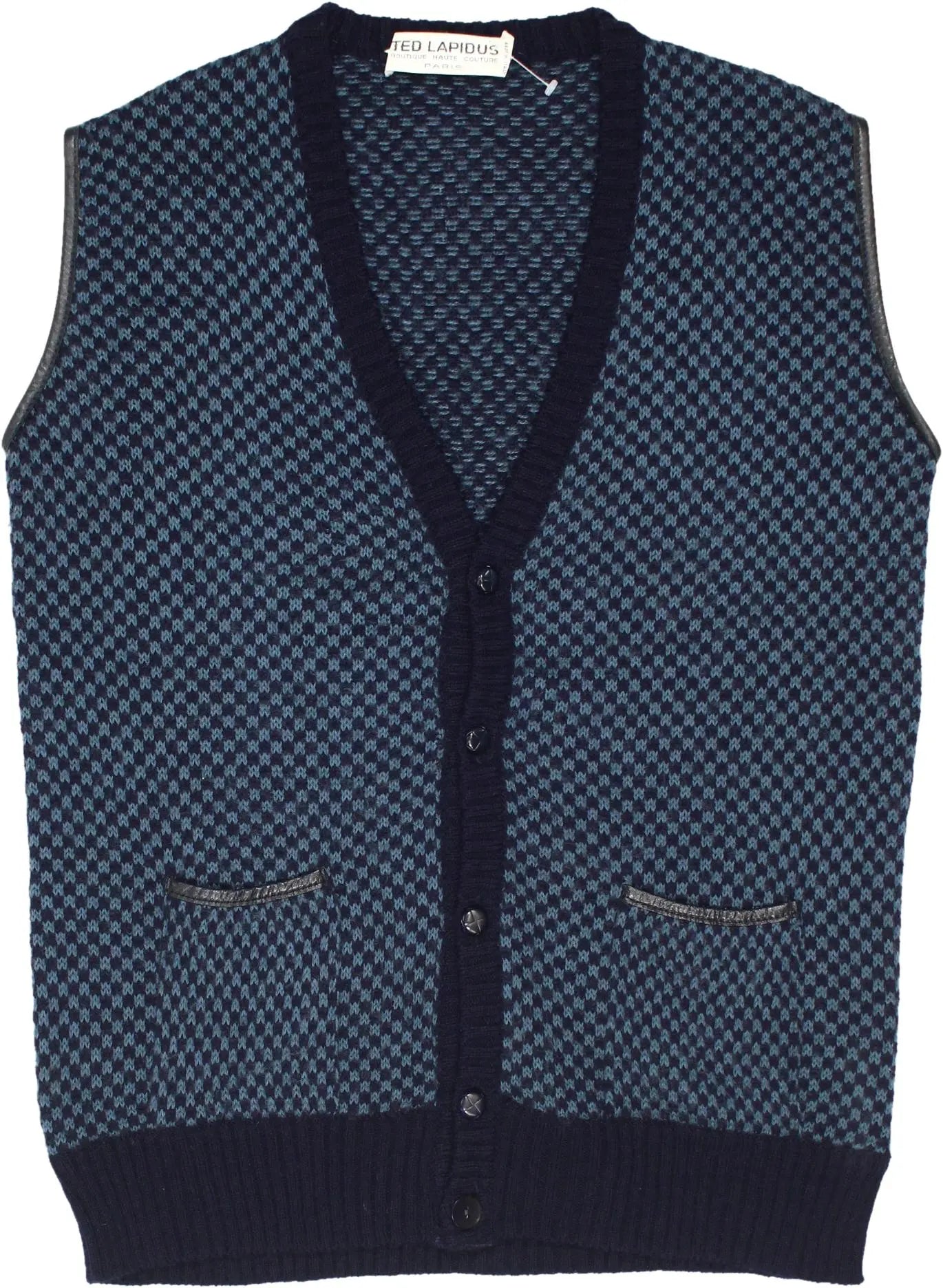 Ted Lapidus - Knitted Vest- ThriftTale.com - Vintage and second handclothing