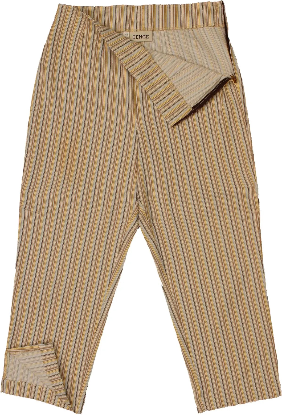 Tence - Striped Capri Pants- ThriftTale.com - Vintage and second handclothing