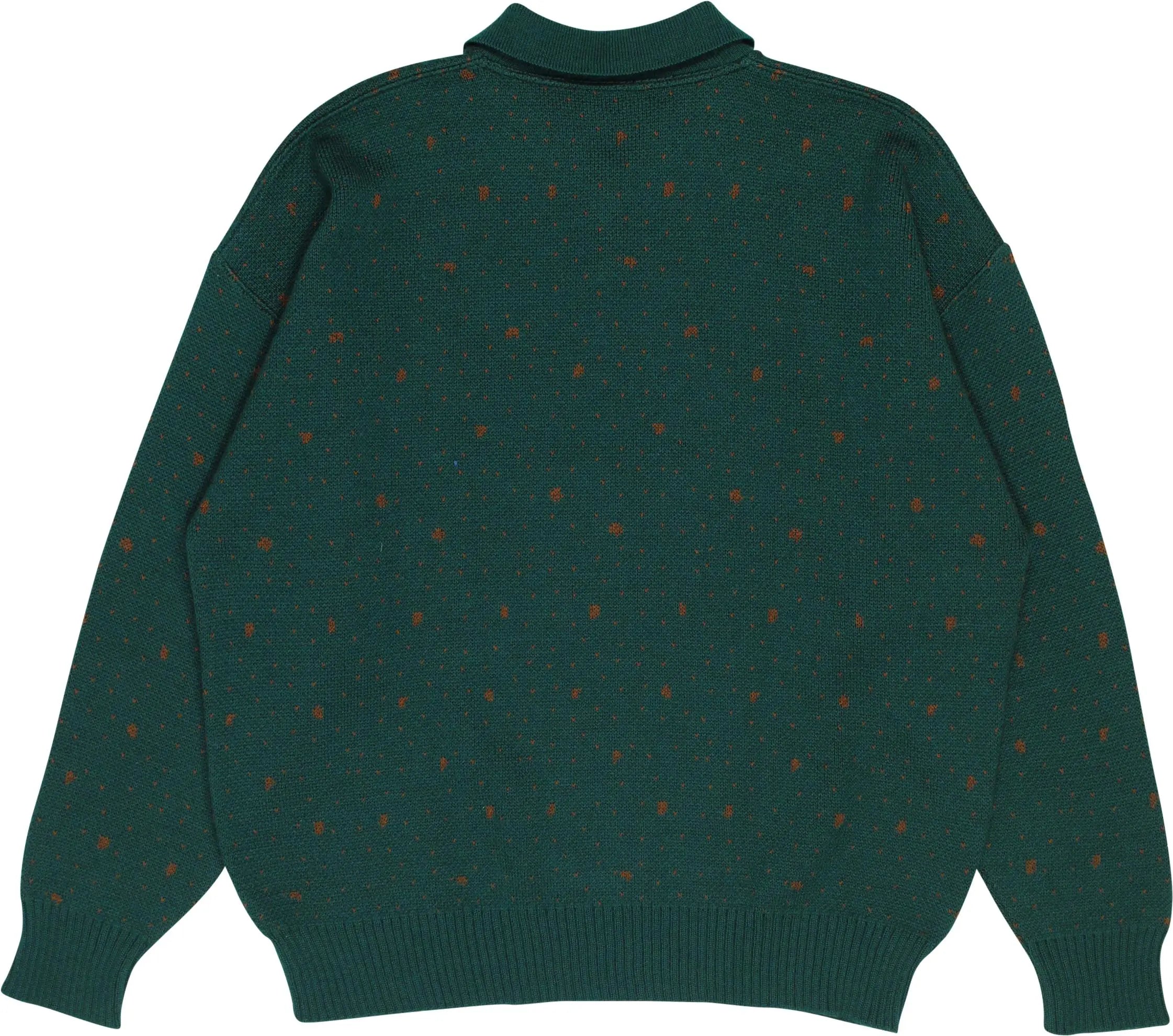 Tessitore - Green Patterned Jumper- ThriftTale.com - Vintage and second handclothing
