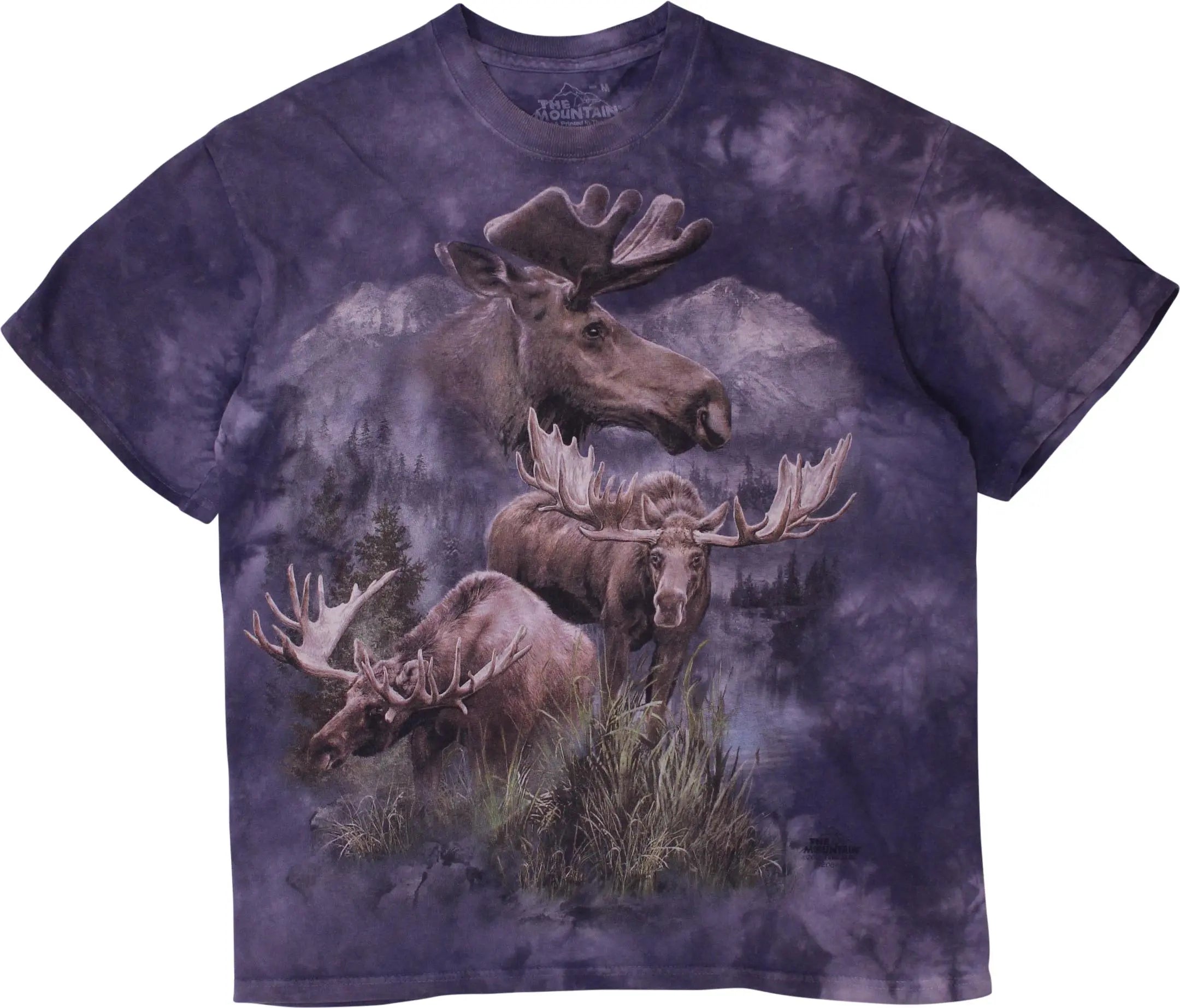The Mountain - The Mountain 2012 Moose Print T-shirt- ThriftTale.com - Vintage and second handclothing