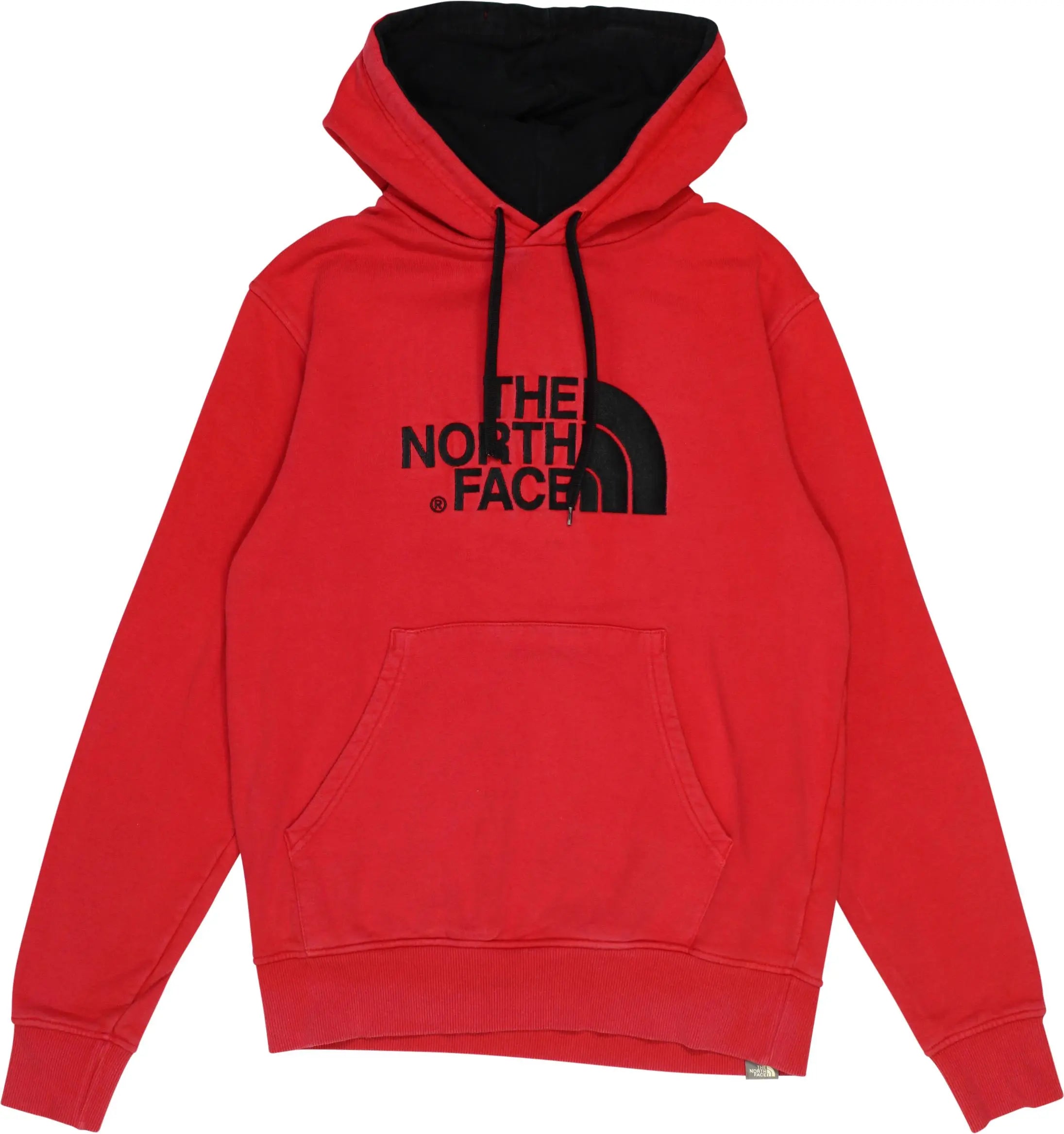 The North Face - Red Hoodie by The North Face- ThriftTale.com - Vintage and second handclothing
