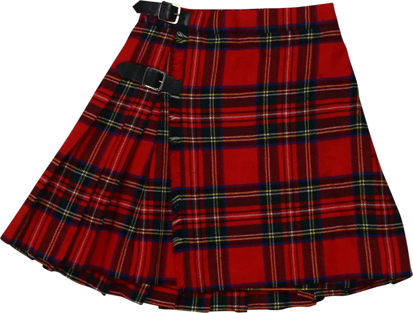 The Scotch House - Tartan Pleated Wool Skirt- ThriftTale.com - Vintage and second handclothing