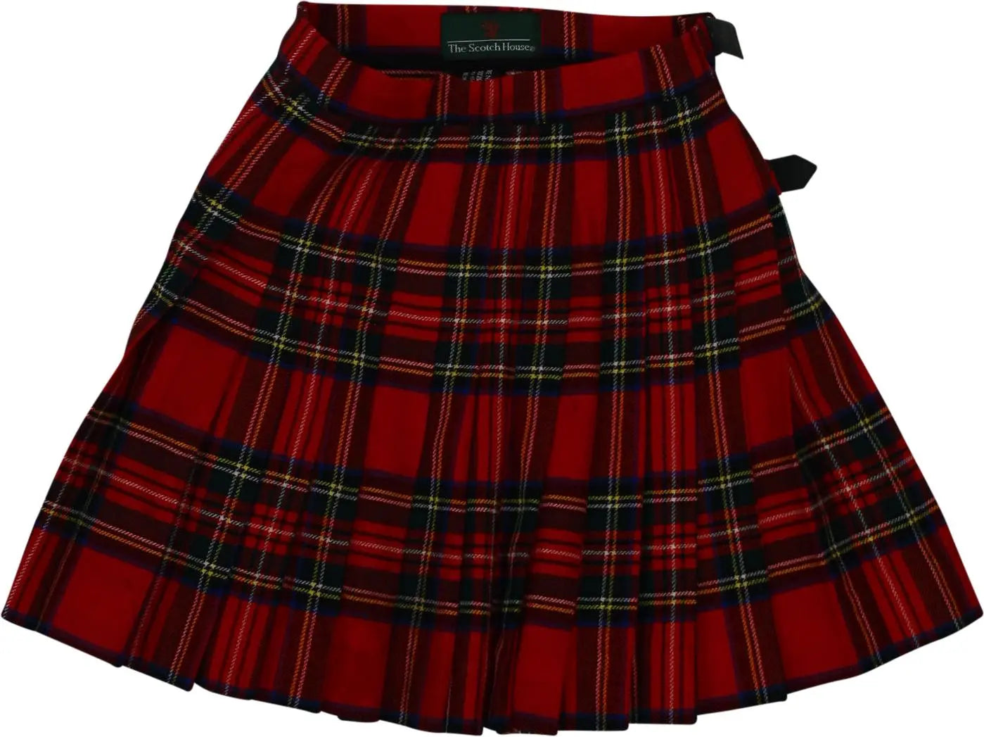 The Scotch House - Tartan Pleated Wool Skirt- ThriftTale.com - Vintage and second handclothing