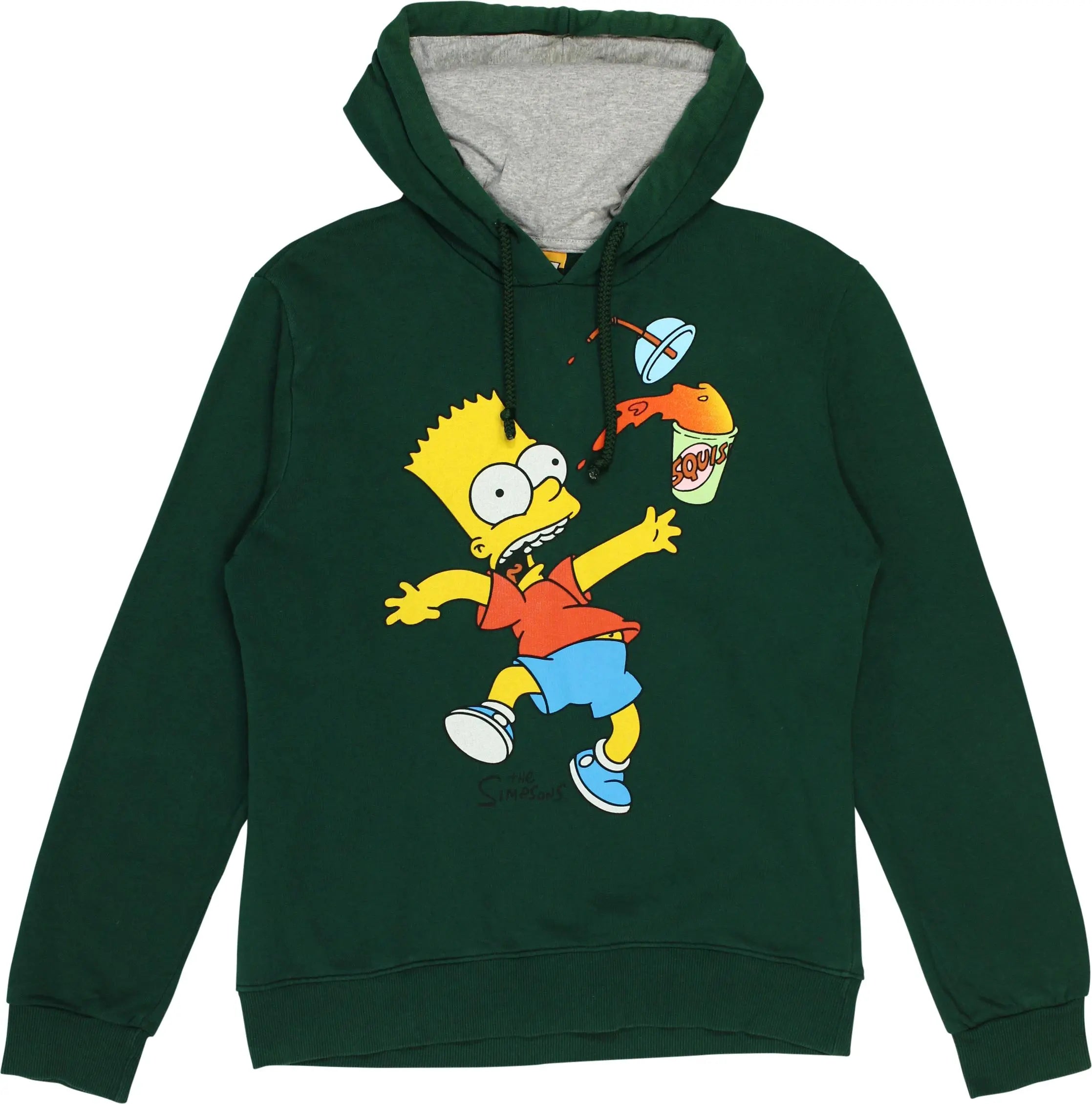The Simpsons - Green Simpsons Hoodie- ThriftTale.com - Vintage and second handclothing