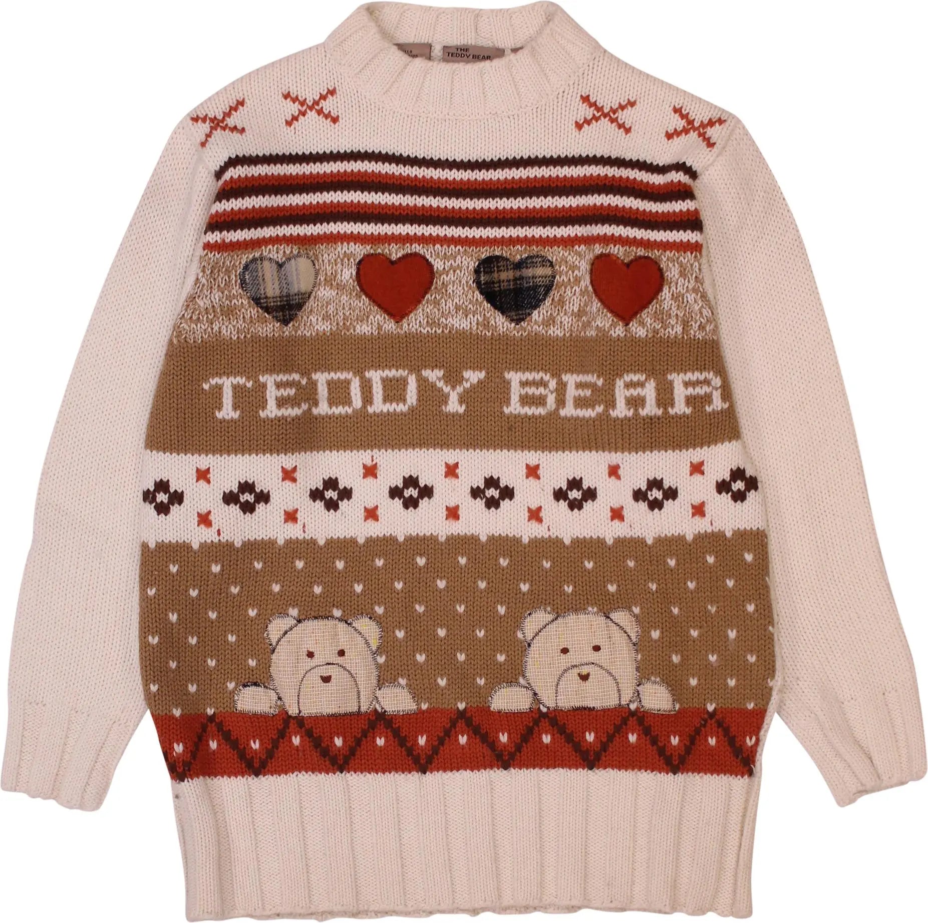 The Teddy Bear - Knitted 'Teddy Bear' Sweater- ThriftTale.com - Vintage and second handclothing