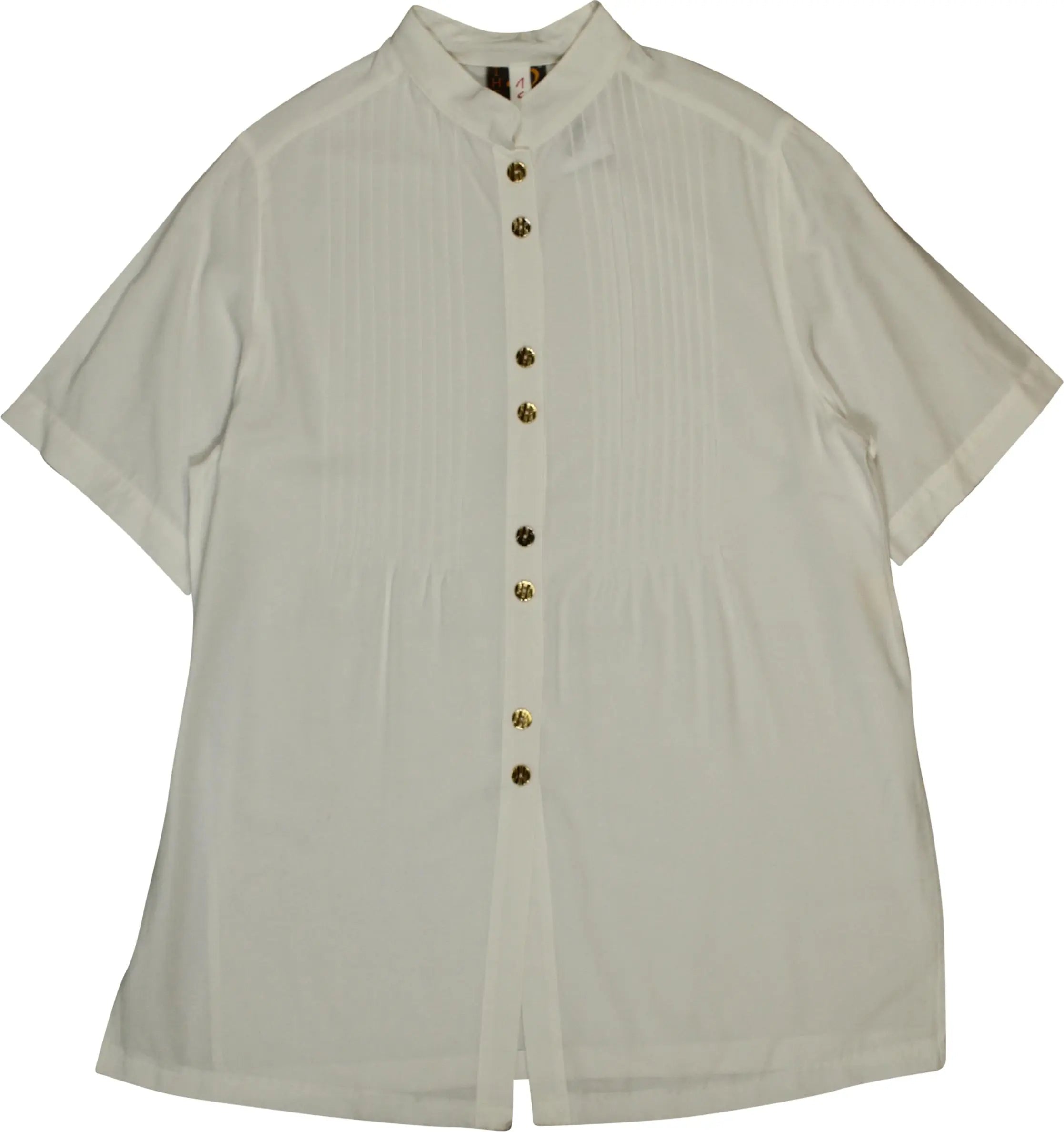 Thea Plus - Short Sleeve Shirt- ThriftTale.com - Vintage and second handclothing