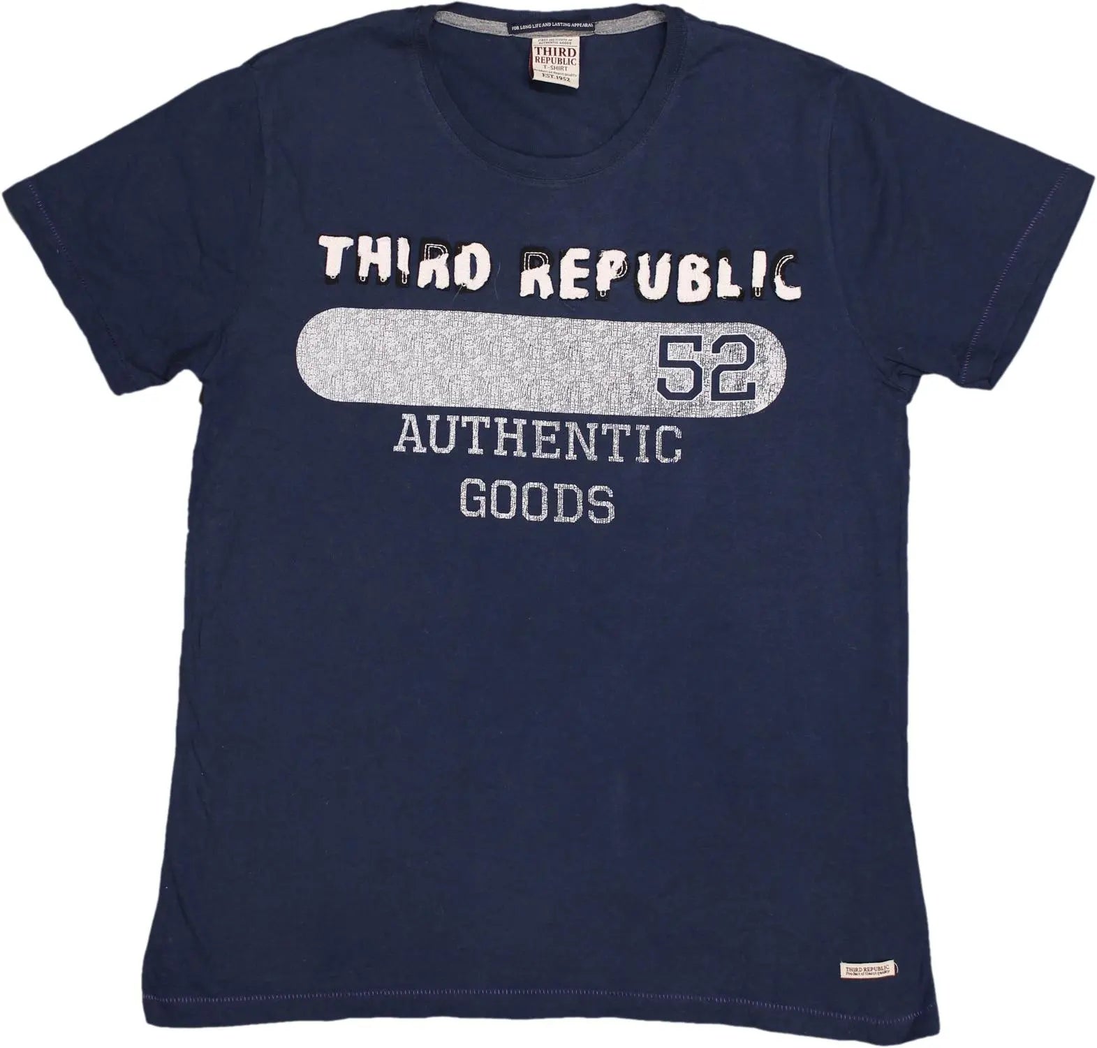 Third Republic - BLUE1980- ThriftTale.com - Vintage and second handclothing