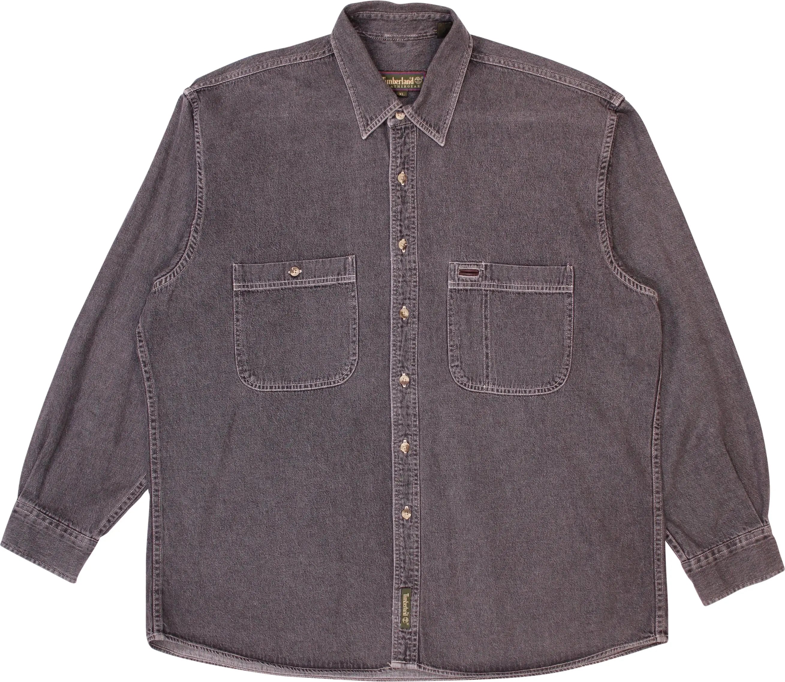 Timberland - Grey Denim Shirt by Timberland- ThriftTale.com - Vintage and second handclothing