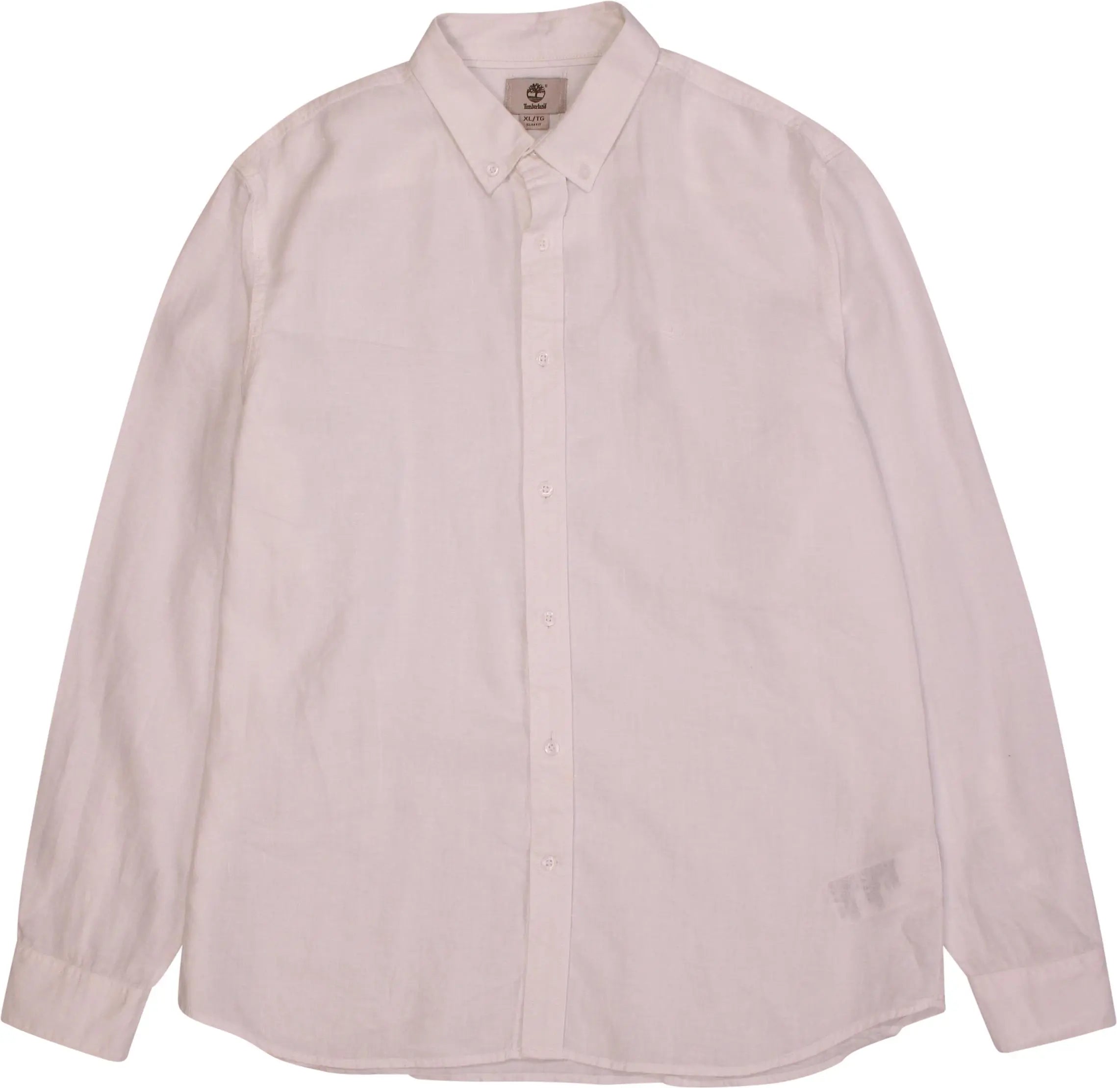 Timberland - White Linen Shirt by Timberland- ThriftTale.com - Vintage and second handclothing