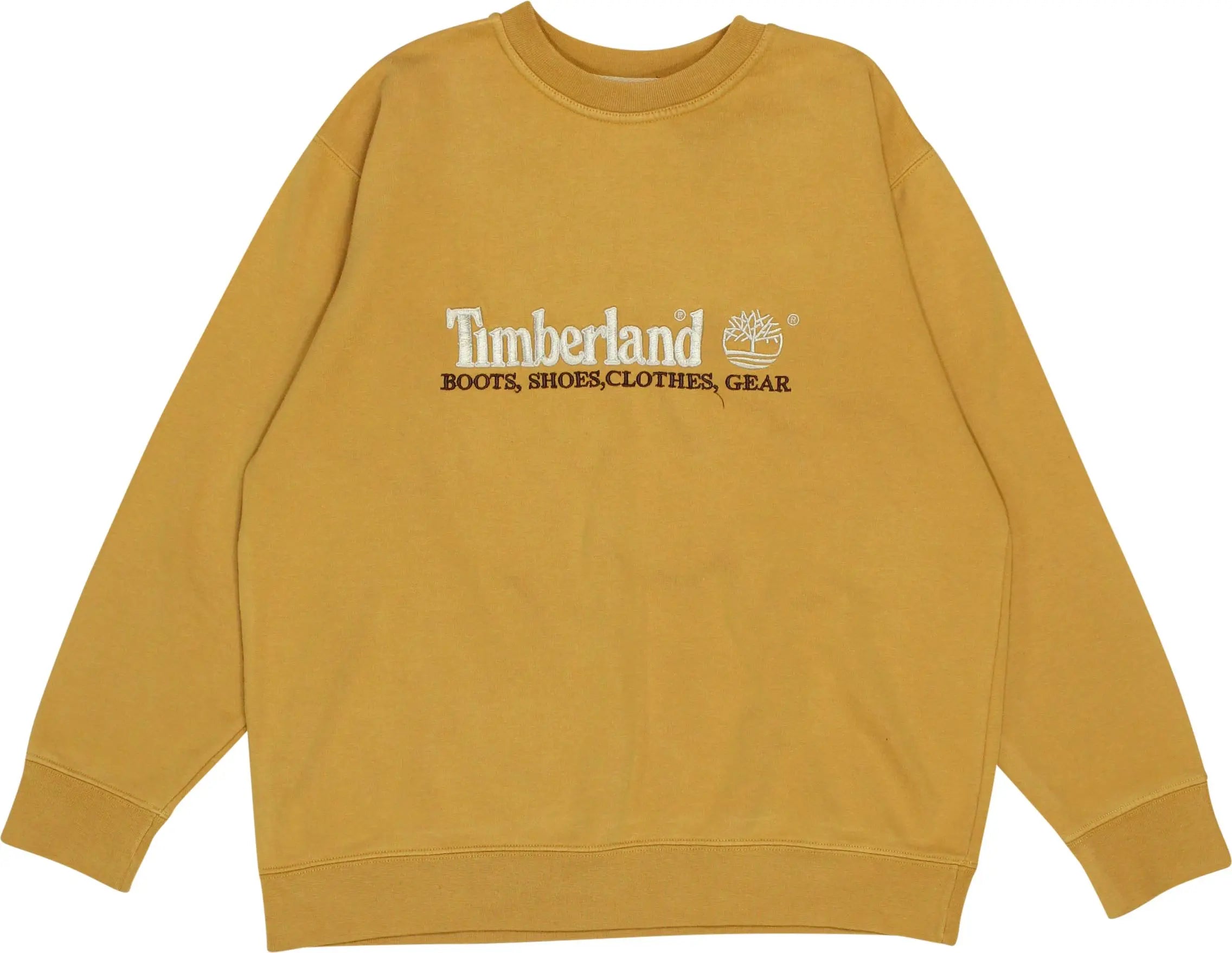 Timberland - Yellow Sweatshirt by Timberland- ThriftTale.com - Vintage and second handclothing