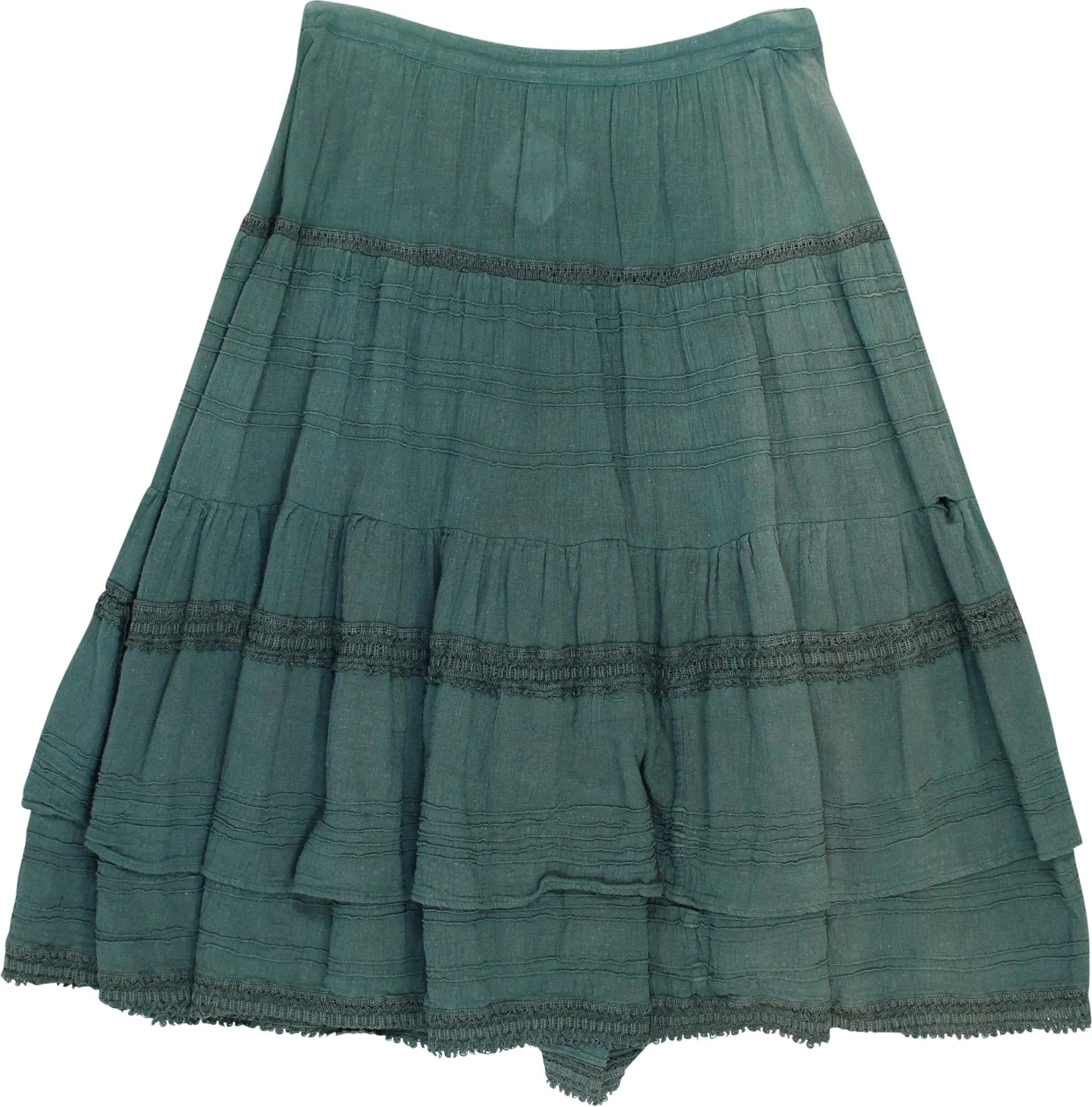 Time - Midi Skirt- ThriftTale.com - Vintage and second handclothing