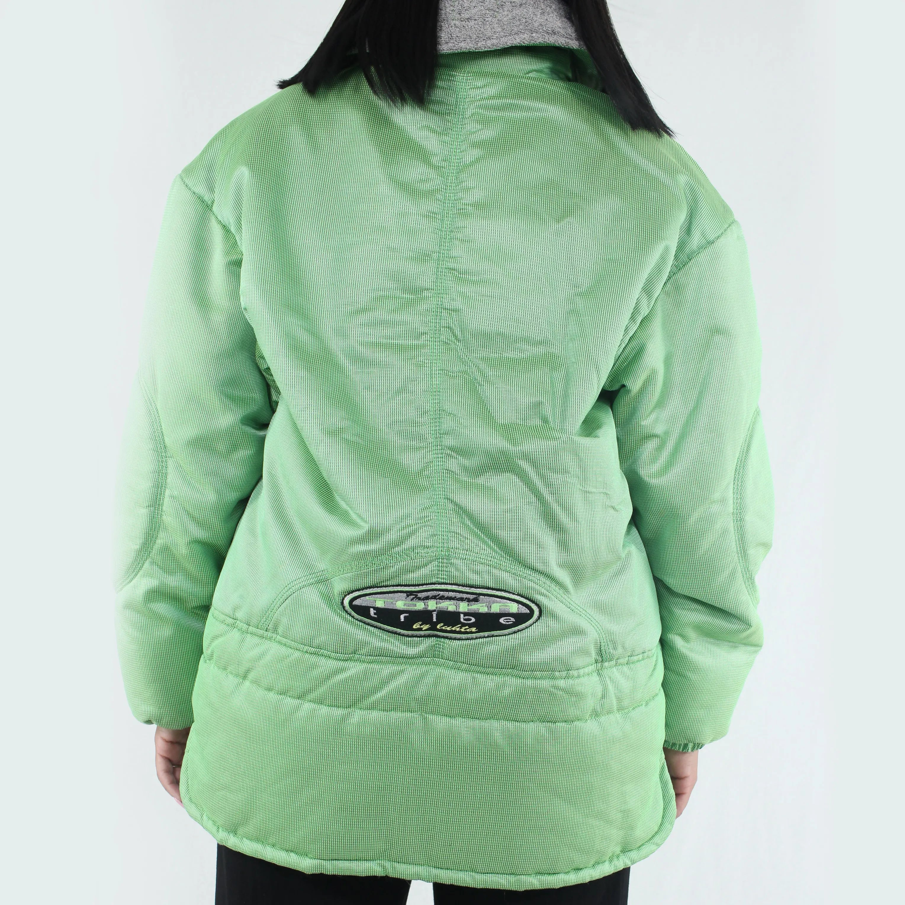 Tokka Tribe - Neon Green Winter Jacket- ThriftTale.com - Vintage and second handclothing