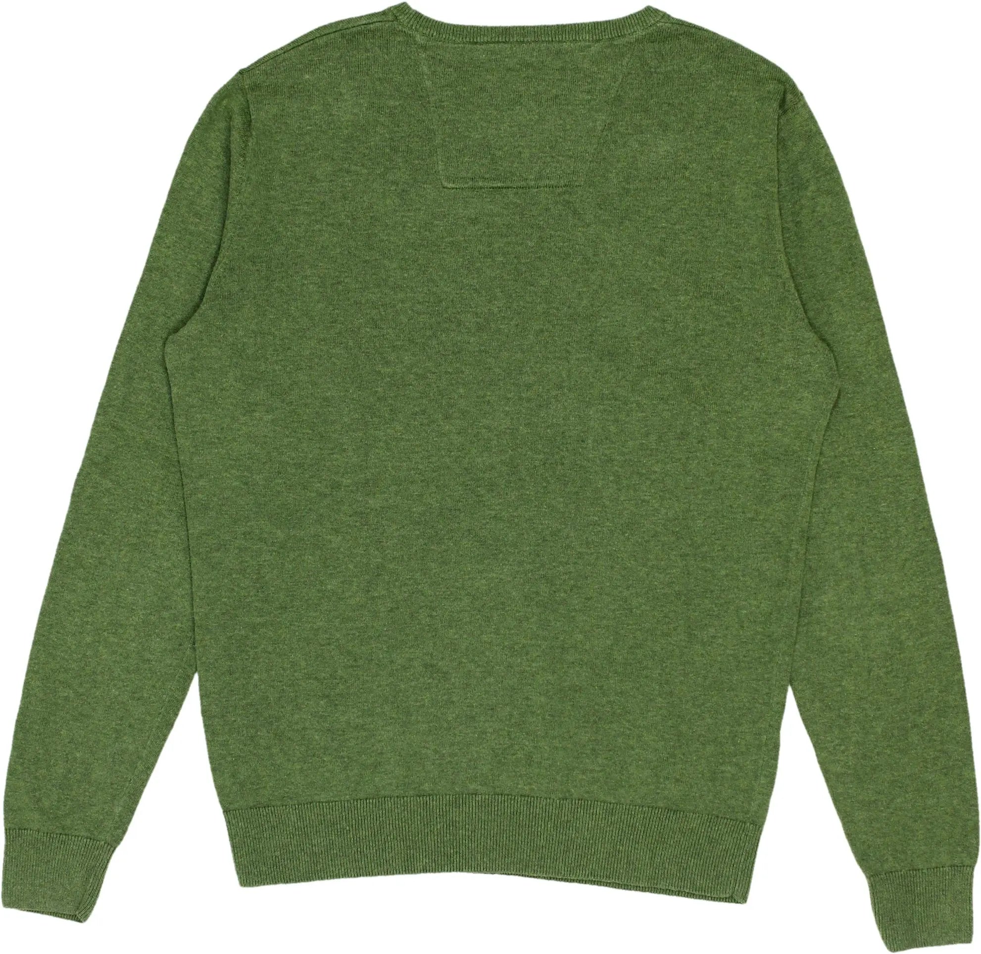 Tom Tailor - Green knitted Sweater- ThriftTale.com - Vintage and second handclothing