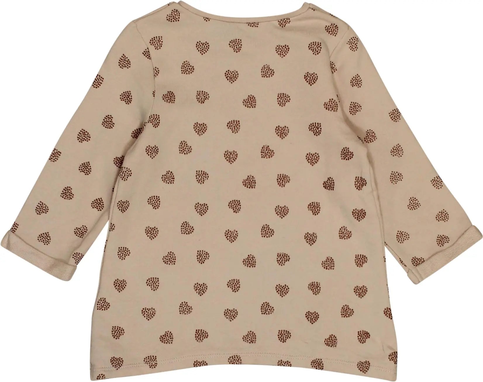 Tom Tailor - Heart Print Long Sleeve Top- ThriftTale.com - Vintage and second handclothing