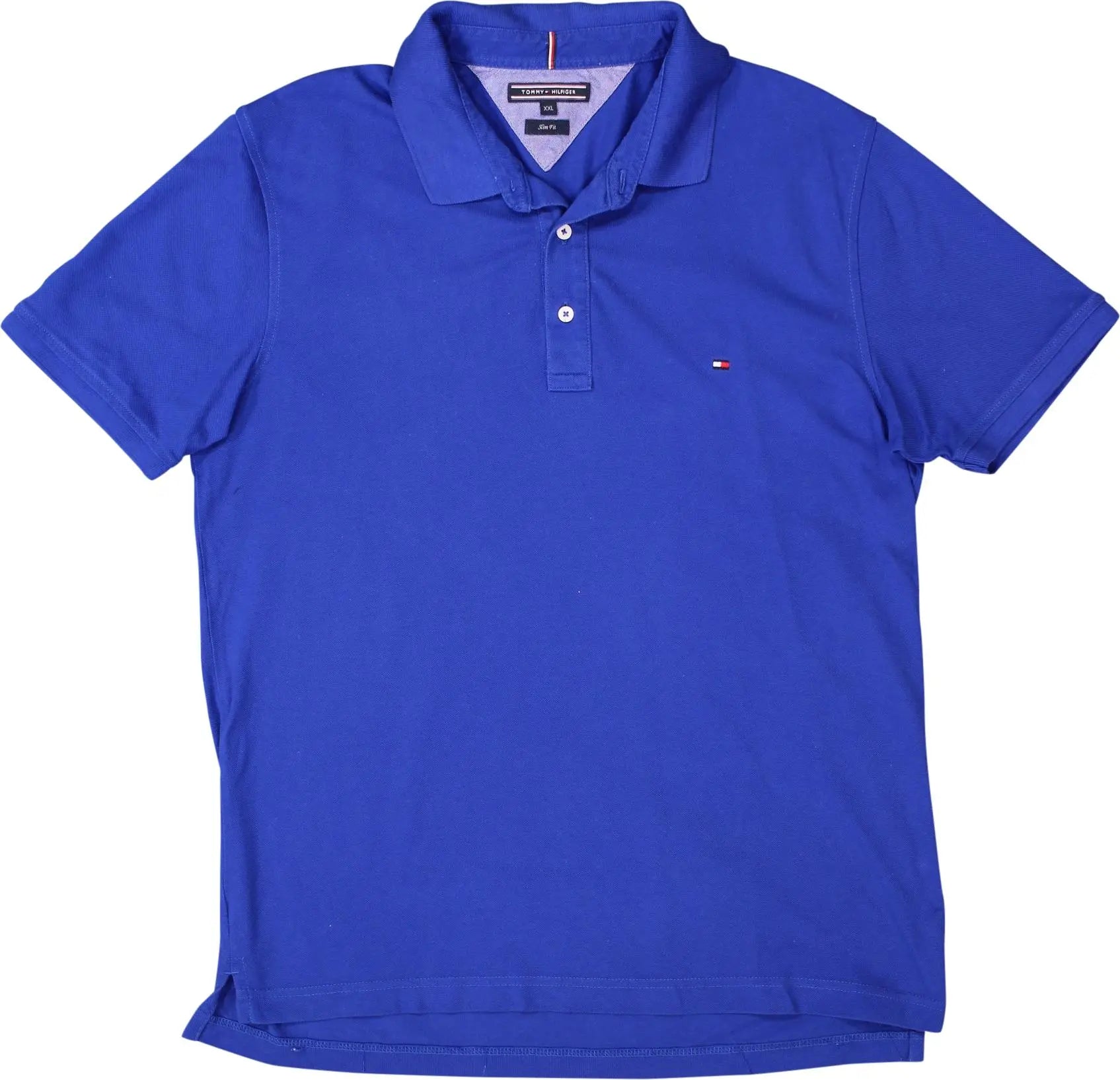 Tommy Hilfiger - Blue Polo Shirt by Tommy Hilfiger- ThriftTale.com - Vintage and second handclothing