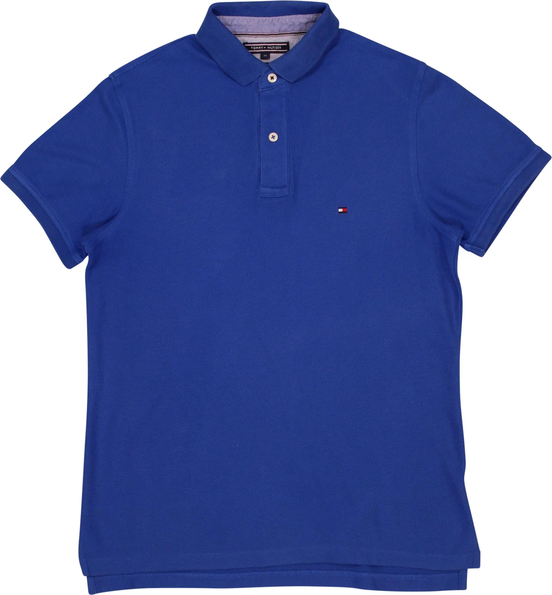 Tommy Hilfiger - Blue Slim Fit Polo Shirt by Tommy Hilfiger- ThriftTale.com - Vintage and second handclothing