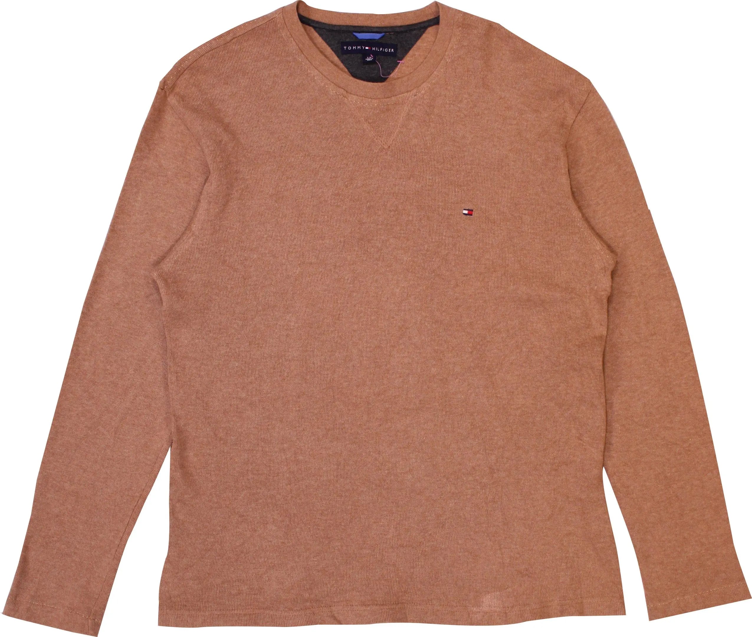 Tommy Hilfiger - Brown Jumper by Tommy Hilfiger- ThriftTale.com - Vintage and second handclothing
