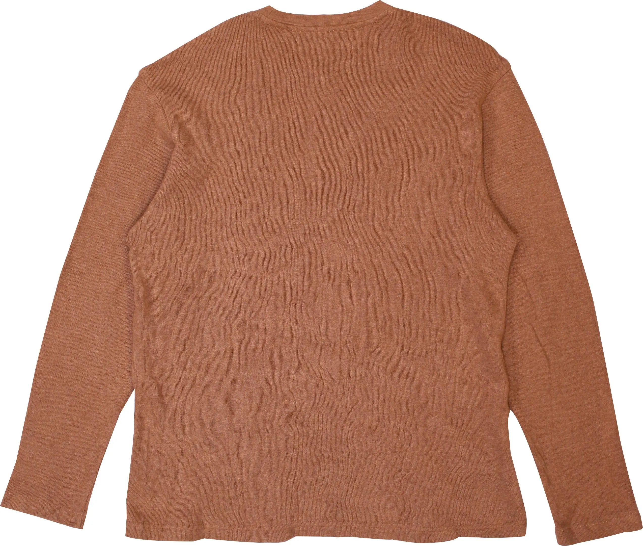 Tommy Hilfiger - Brown Jumper by Tommy Hilfiger- ThriftTale.com - Vintage and second handclothing