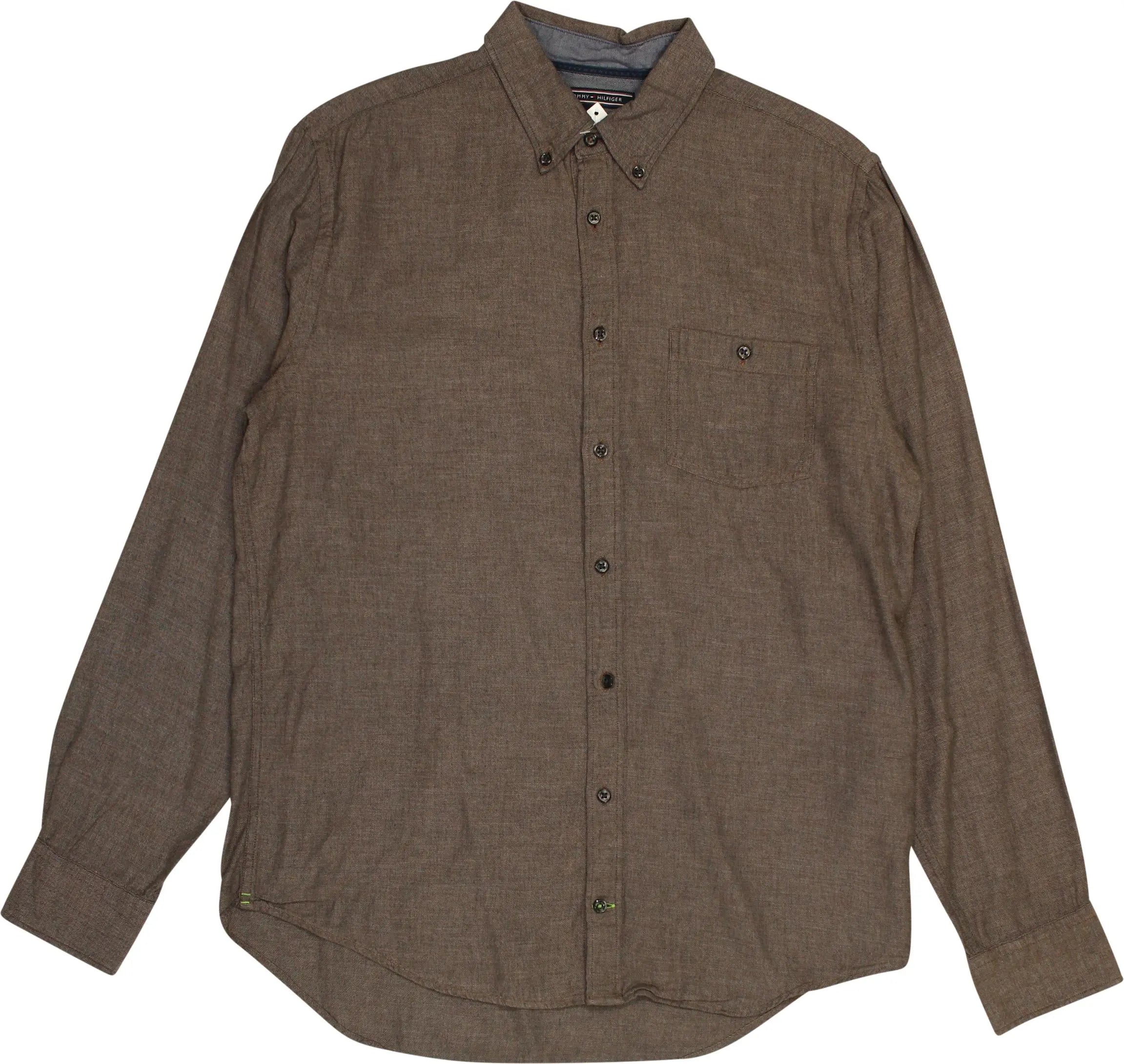 Tommy Hilfiger - Brown shirt by Tommy Hilfiger- ThriftTale.com - Vintage and second handclothing