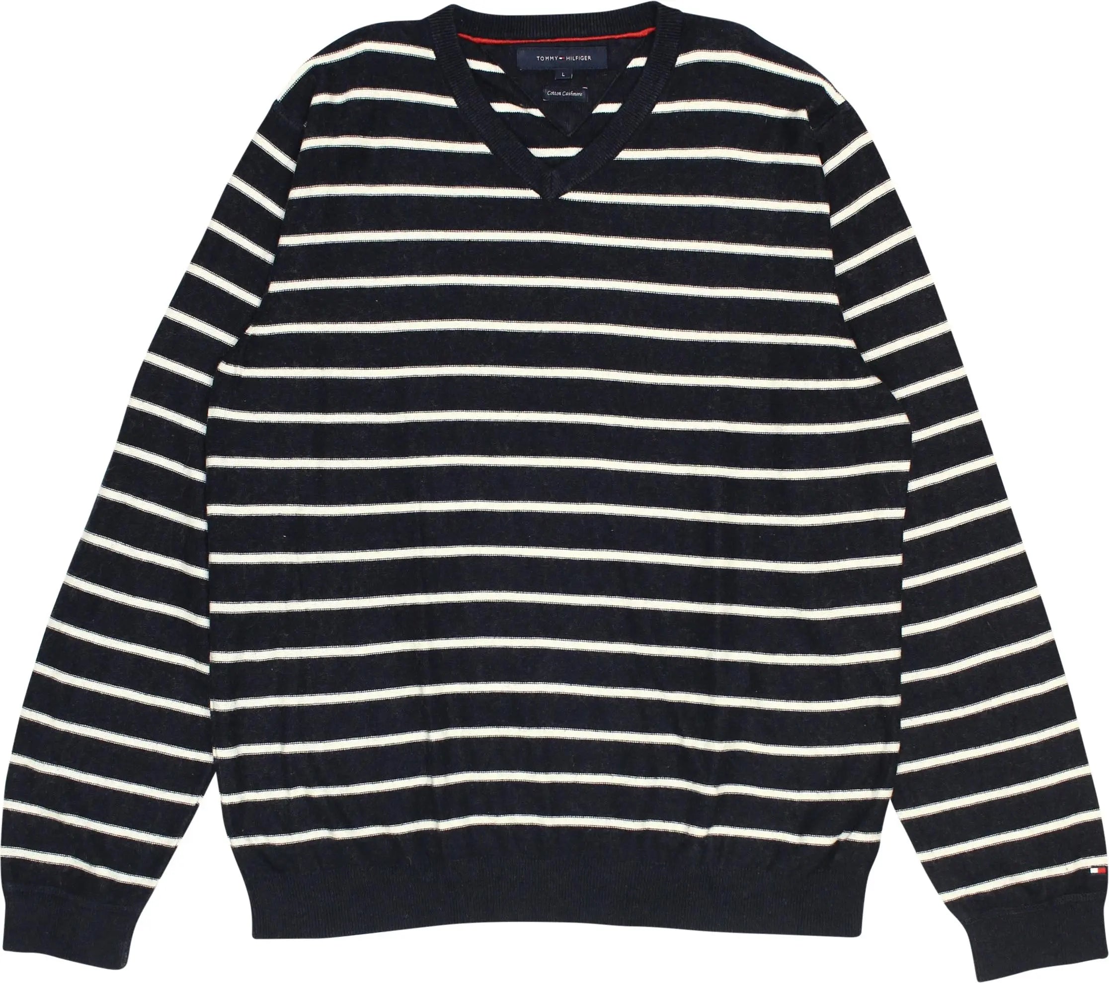 Tommy Hilfiger - Knitted Striped Jumper by Tommy Hilfiger- ThriftTale.com - Vintage and second handclothing