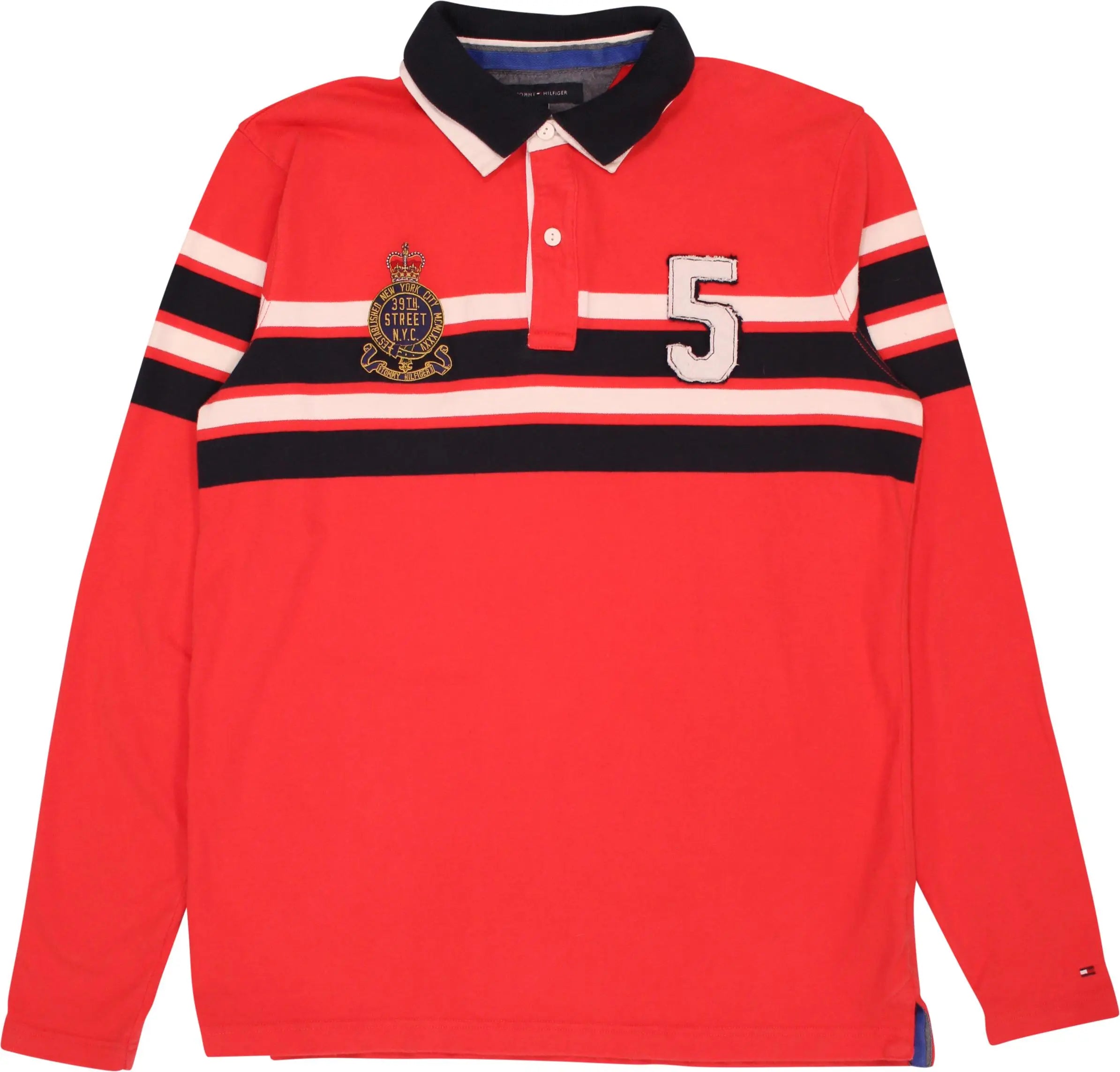 Tommy Hilfiger - Long Sleeve Polo Shirt by Tommy Hilfiger- ThriftTale.com - Vintage and second handclothing