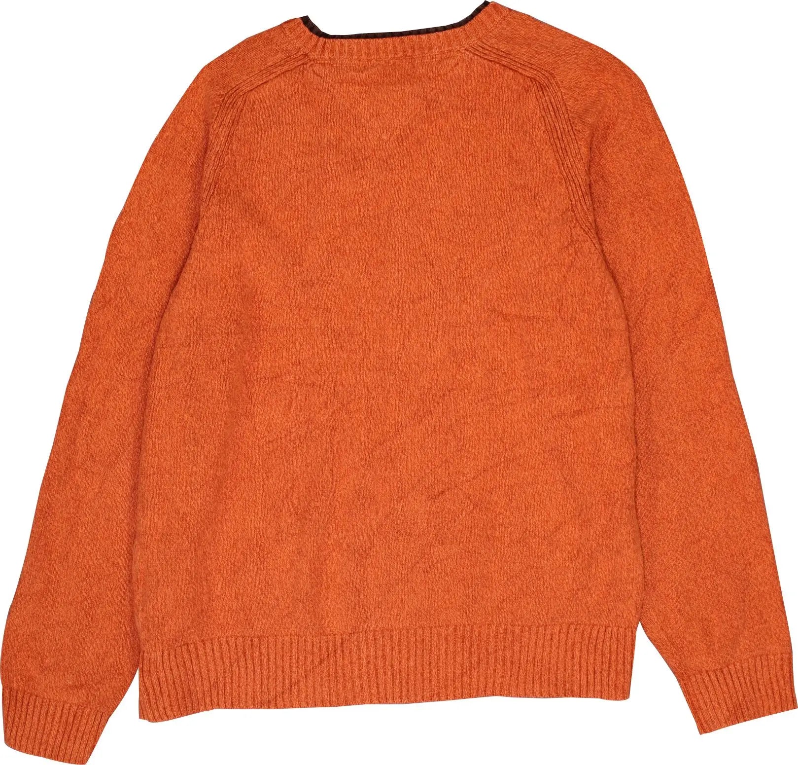 Tommy Hilfiger - Orange Sweater by Tommy Hilfiger- ThriftTale.com - Vintage and second handclothing