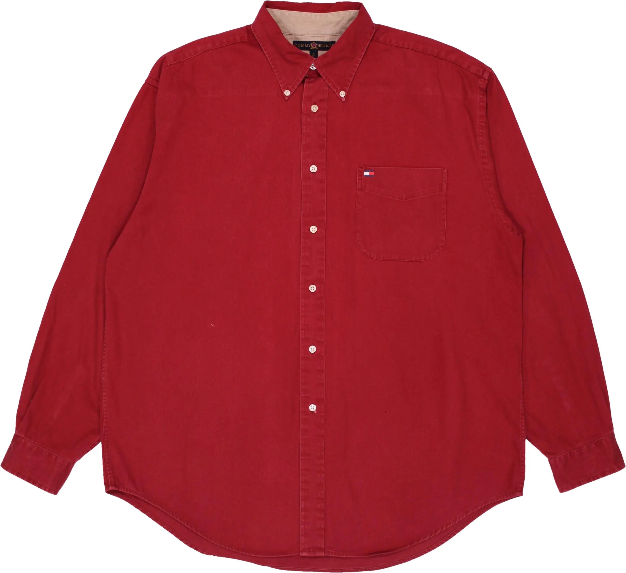 Tommy Hilfiger - Red Casual Shirt by Ralph Lauren- ThriftTale.com - Vintage and second handclothing
