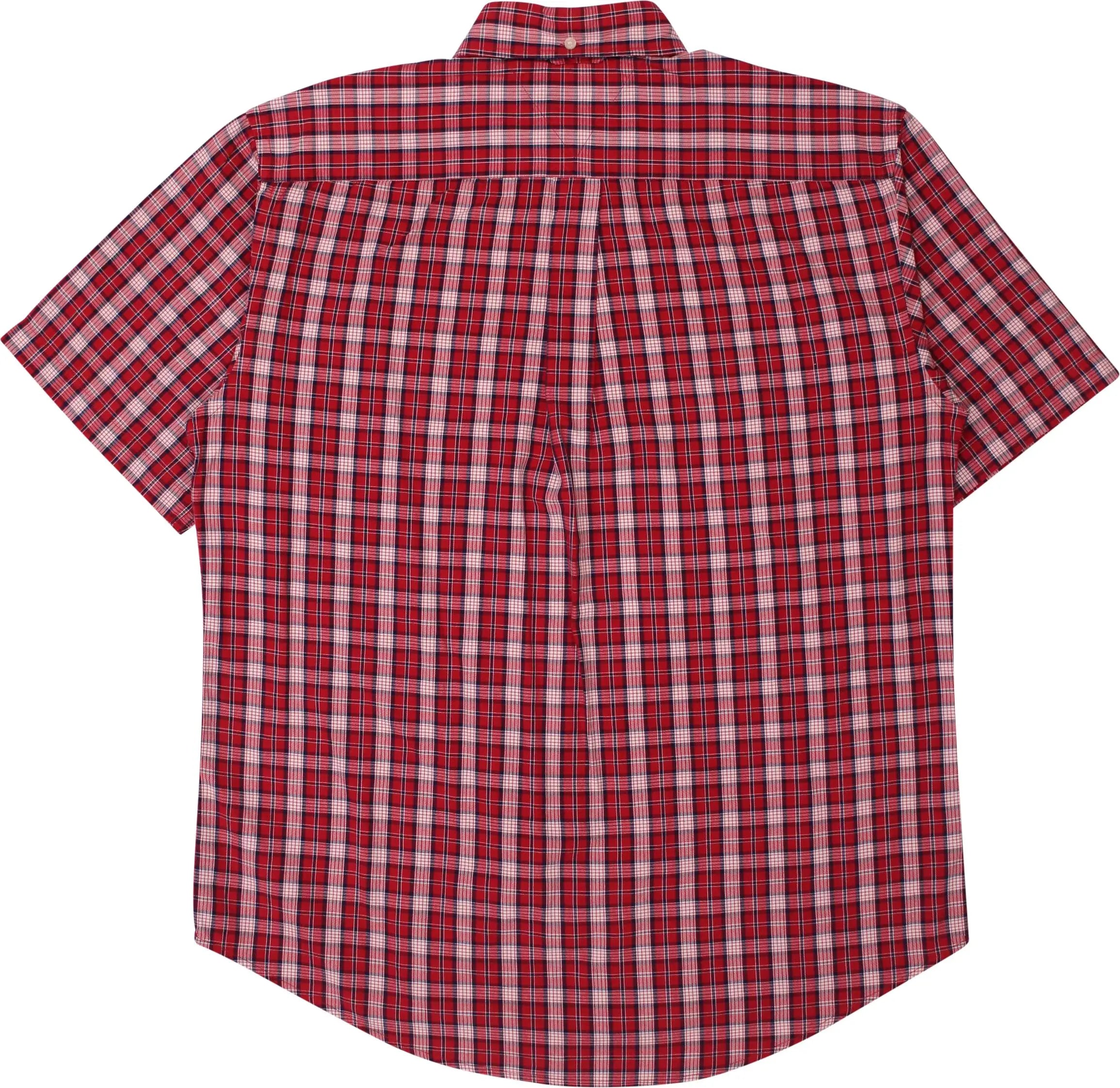 Tommy Hilfiger - Red Checked Short Sleeve Shirt by Tommy Hilfiger- ThriftTale.com - Vintage and second handclothing